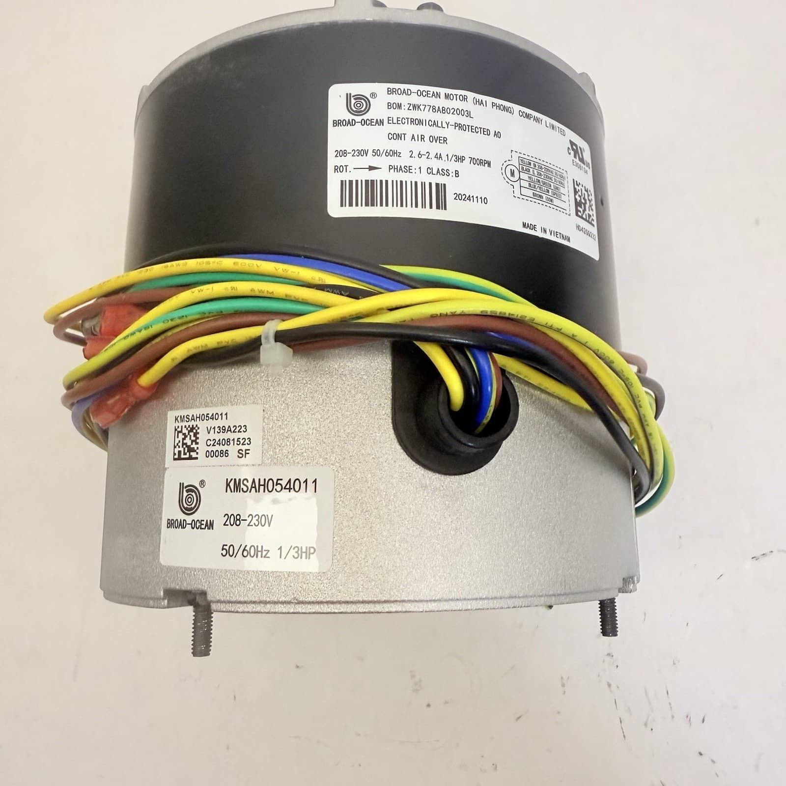 BROAD-OCEAN MOTOR HD42GQ232  ECM CONDENSER MOTOR 208-230V - 1/3HP - 700RPM 3