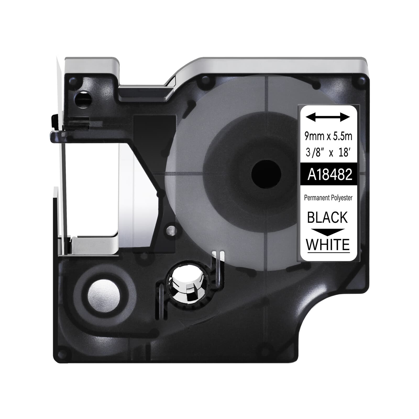 Compatible 18482 Permanent Polyester Label Tape 3/8" x 18' for DYMO Rhino 5200 2