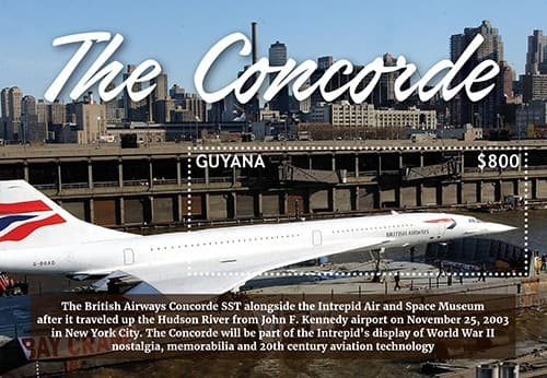 Guyana 2022 - Concorde Planes Jets - Souvenir Stamp Sheet - Scott #4720 - MNH