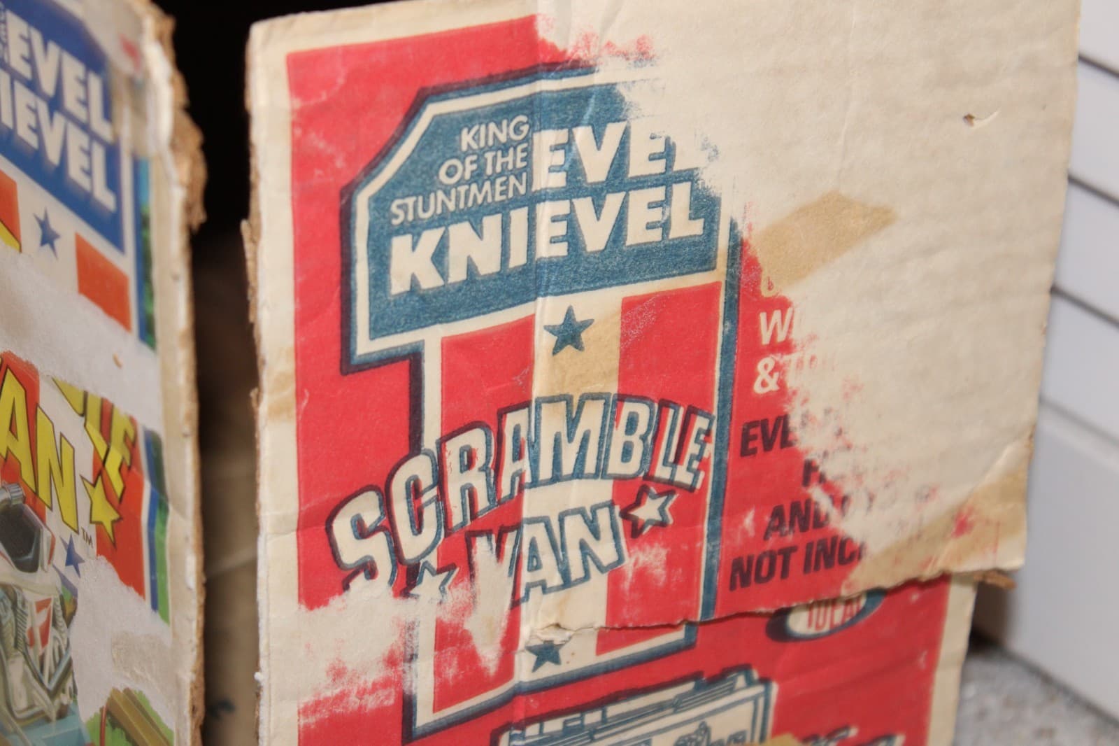 VINTAGE 1973 EVEL KNIEVEL SCRAMBLE VAN WITH BOX AND MOST ACCESSORIES 5