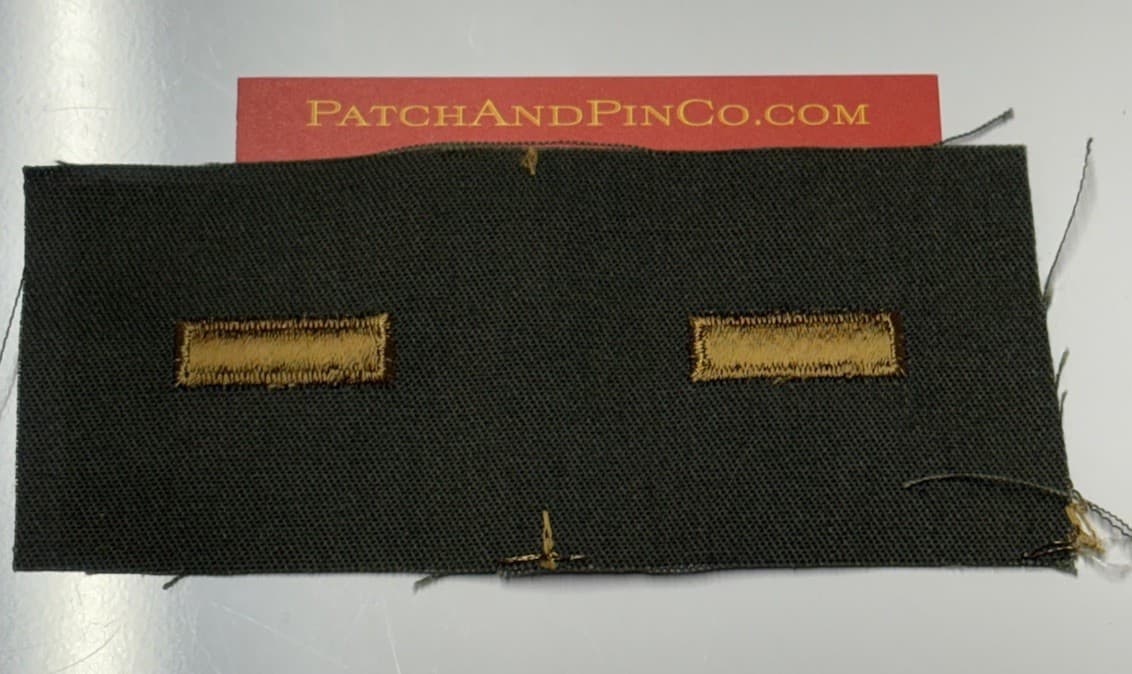 USAF Air Force Second Lieutenant OD Green BDU Woodland 2" patch Subdued Pair 3