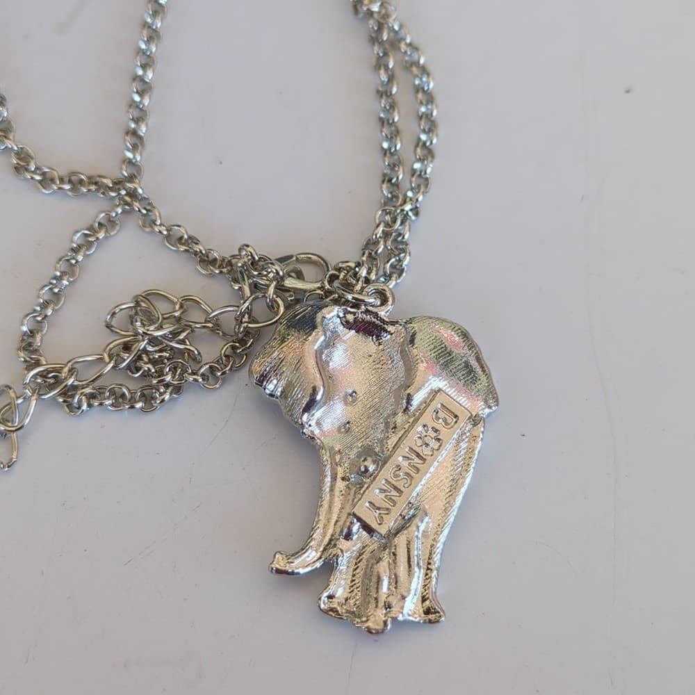 Enamel Alloy Crystal Africa Elephant Necklace Pendant Wild Animal Charms Jewelry 6