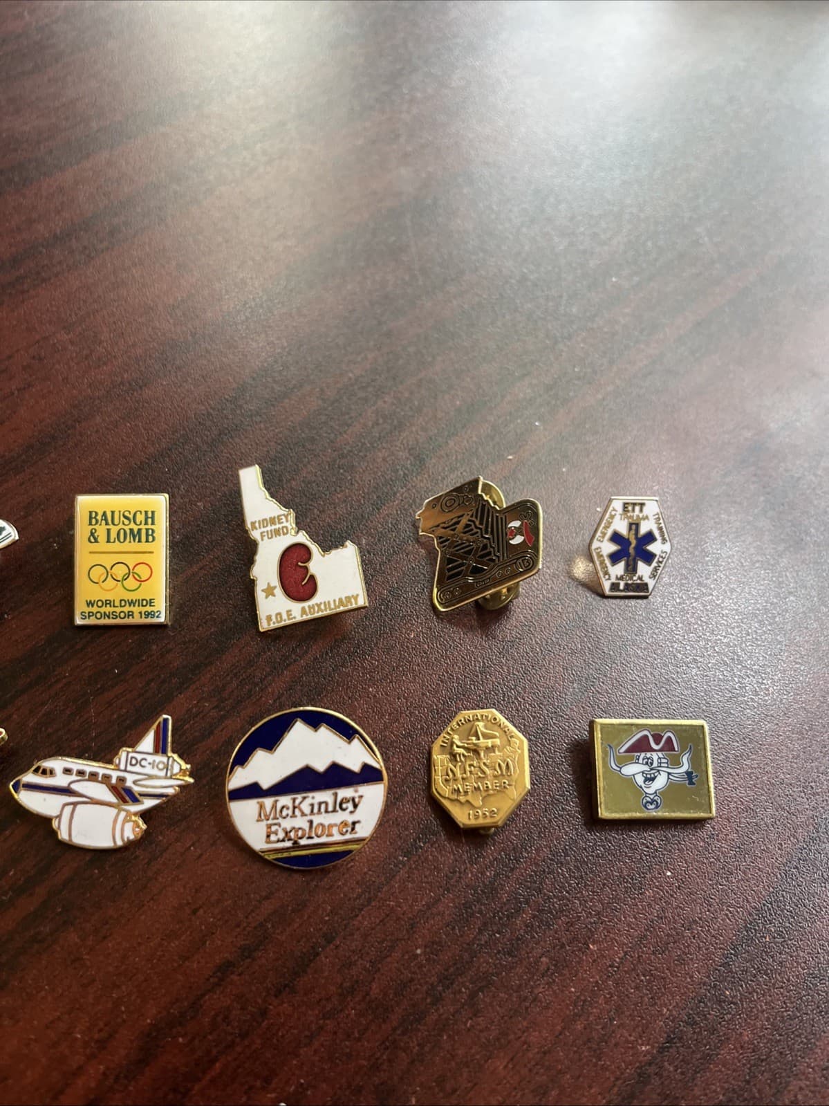 Lot Of 10 Random Mixed Lapel Hat Pins B2 3