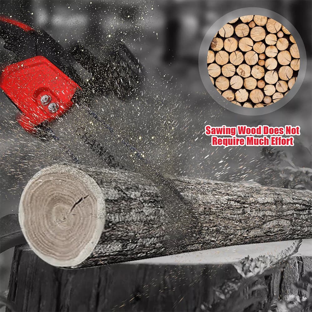 12" Cordless Chainsaw Brushless Electric Handheld Chain Saw w/ Battery & Charger 6