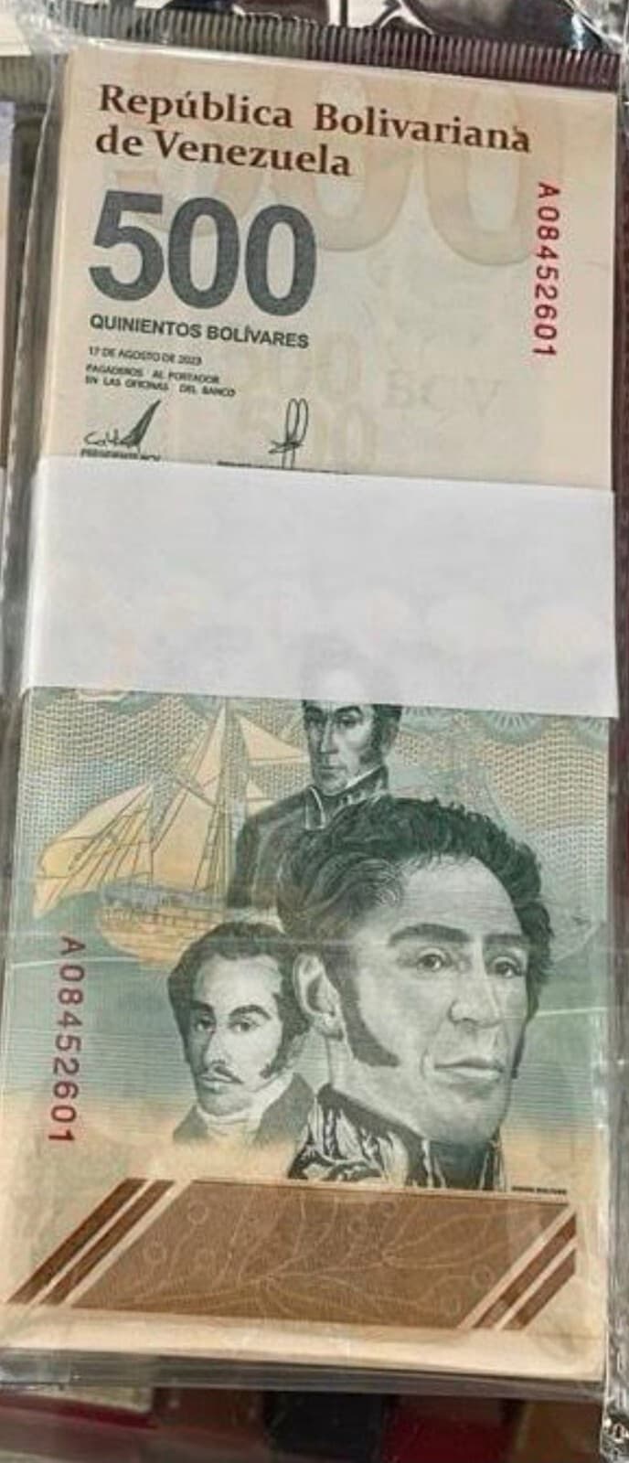 x8 VENEZUELA 500 DIGITALES 2023 UNC NEW 500 Million Bolívares – COA Included 3