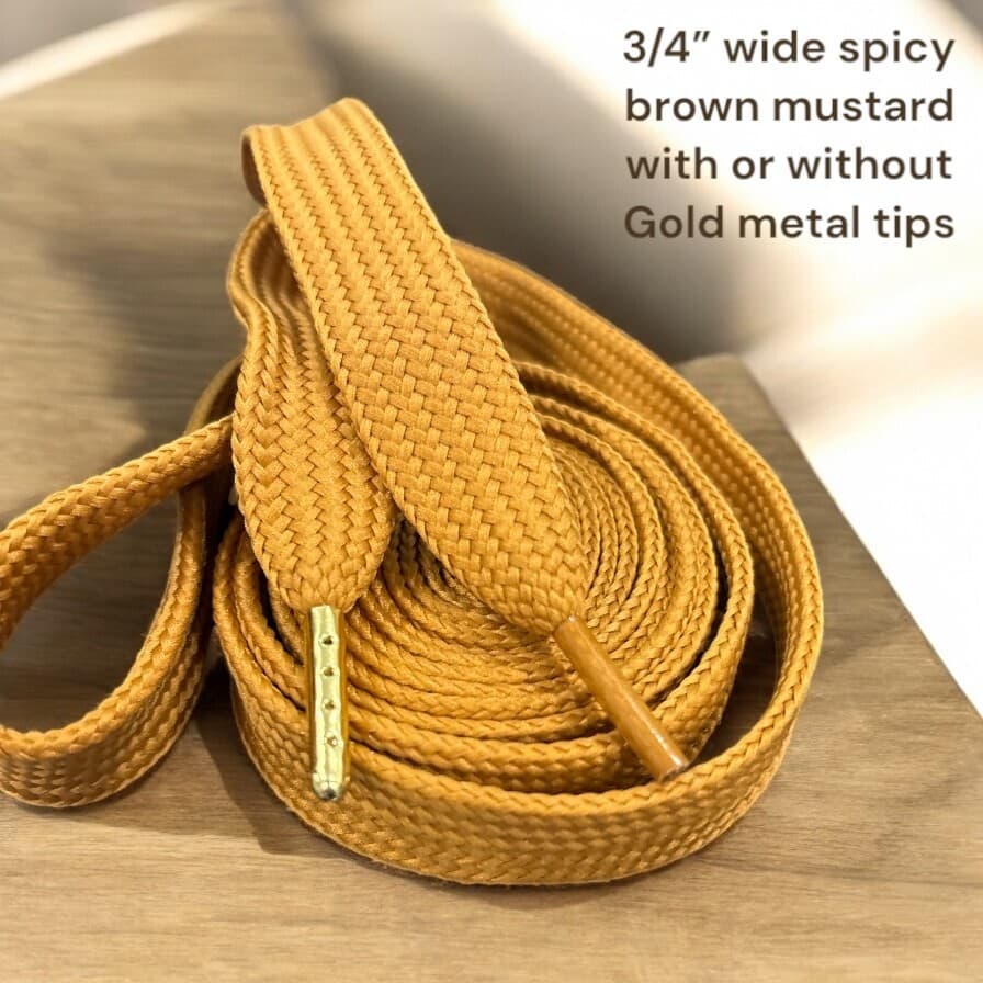 Strings 3/4" Extra Wide Thick Fat For Sneakers, Boots, & Shoes 45" to 72 TUBULAR 3