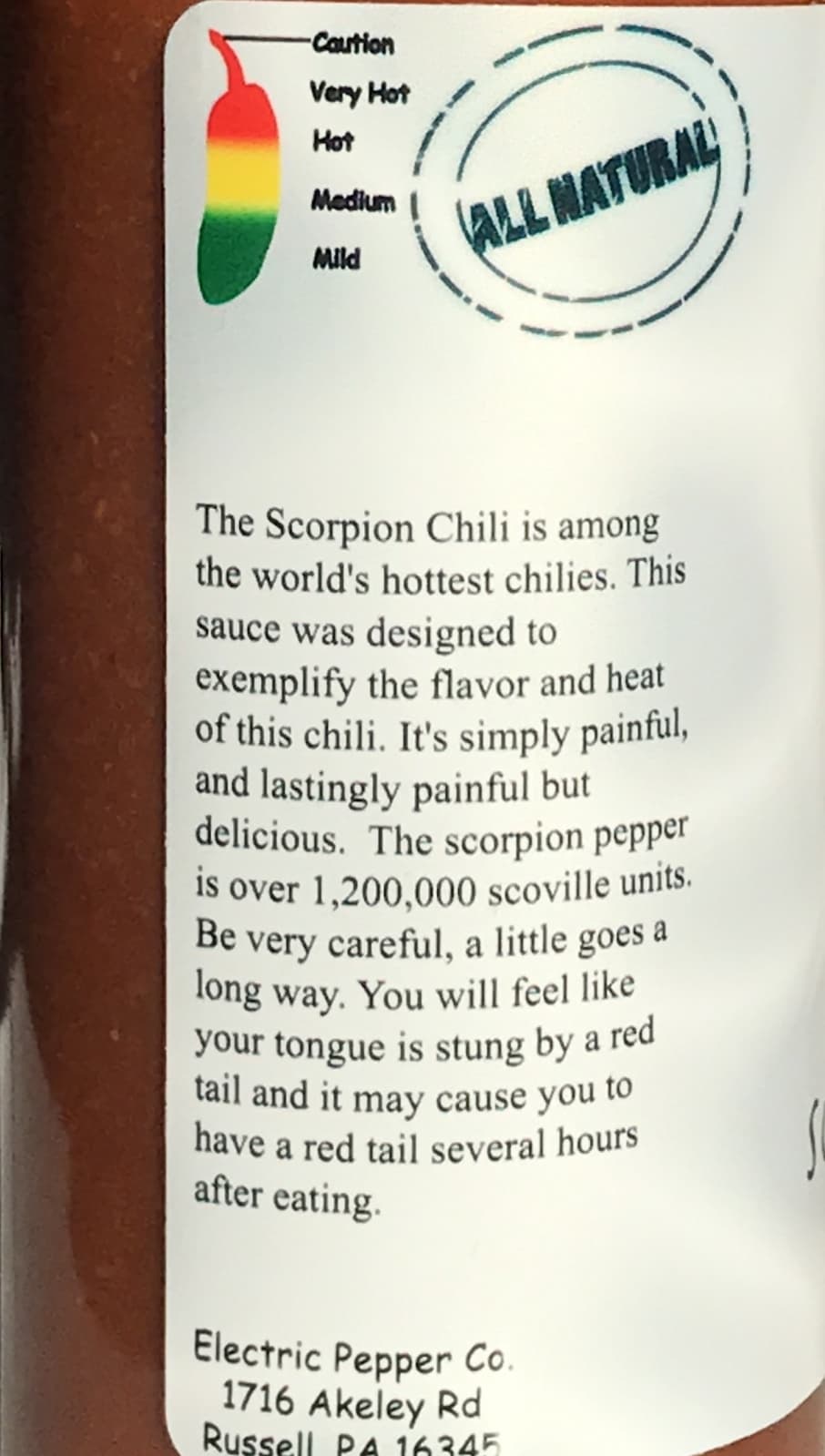 Trinidad Moruga Scorpion Hot Sauce Red Tail Extreme Heat Chili Pepper Hottest 5