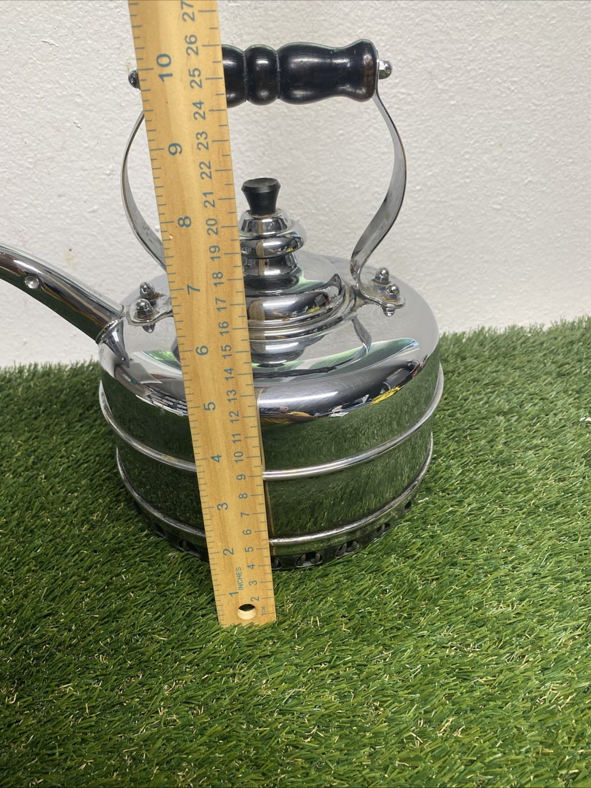 VTG The Simplex Patent Kettle Chromed Solid Copper Reg # 786743 England Whistles 3