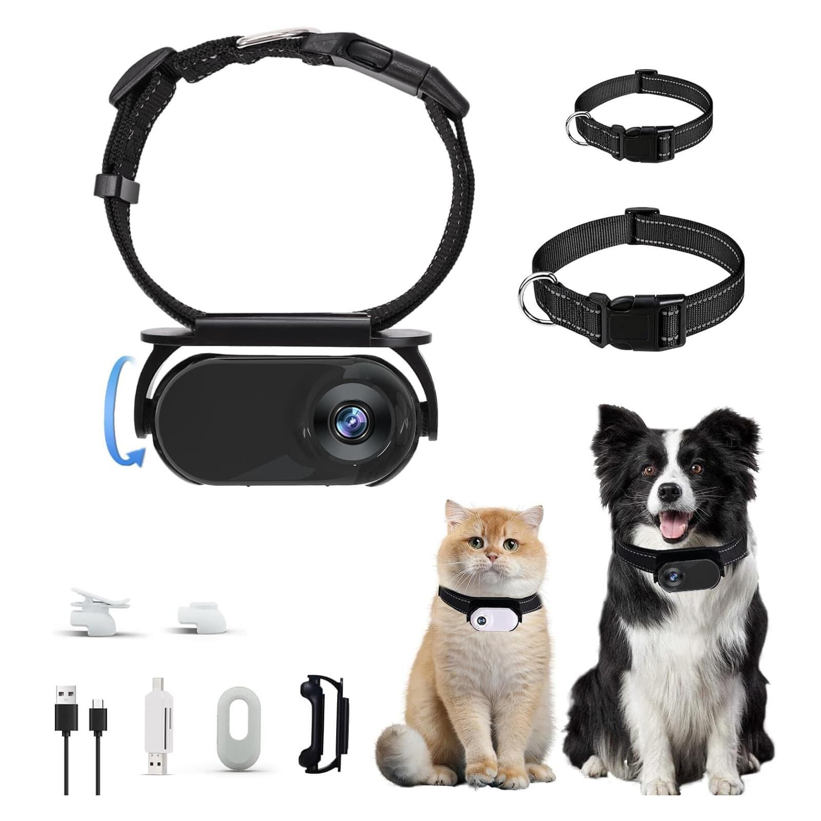 1080P Cat Camera Collar with Video Record Wireless Mini Sport Cam + 64GB TG Card 2