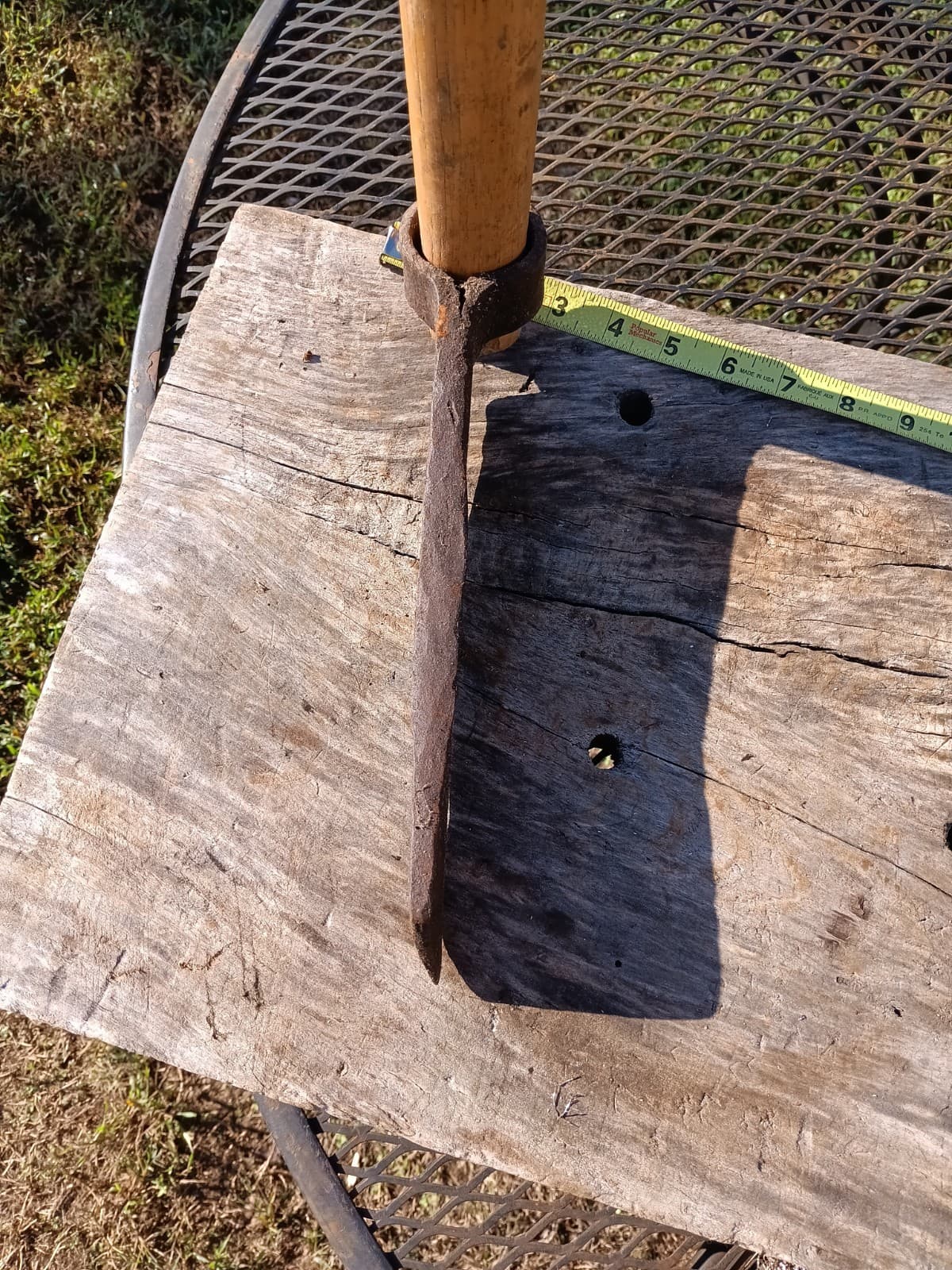 Antique Hand Forged Shingling Froe Tool 3