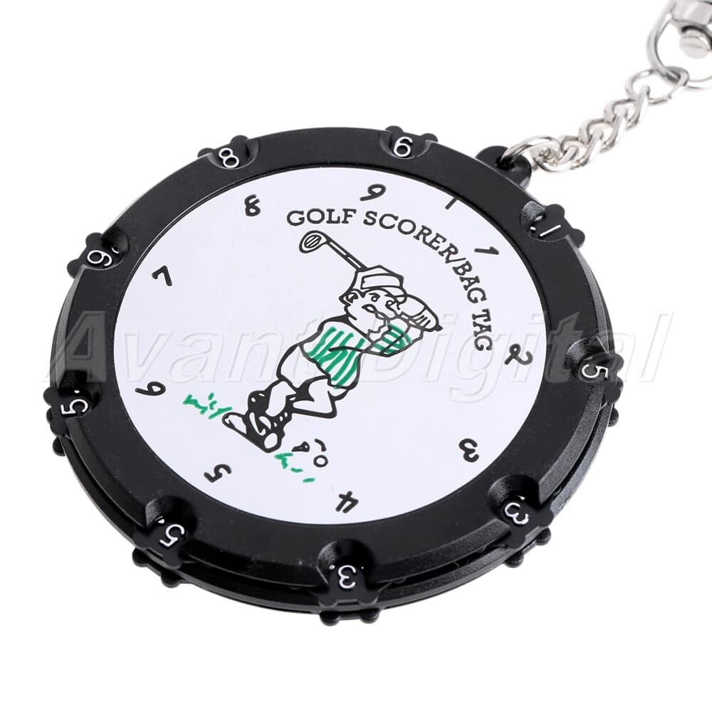 New 18 Holes Golf Stroke Score Counter Shot Putt Scoring Keepers With Keychain 2