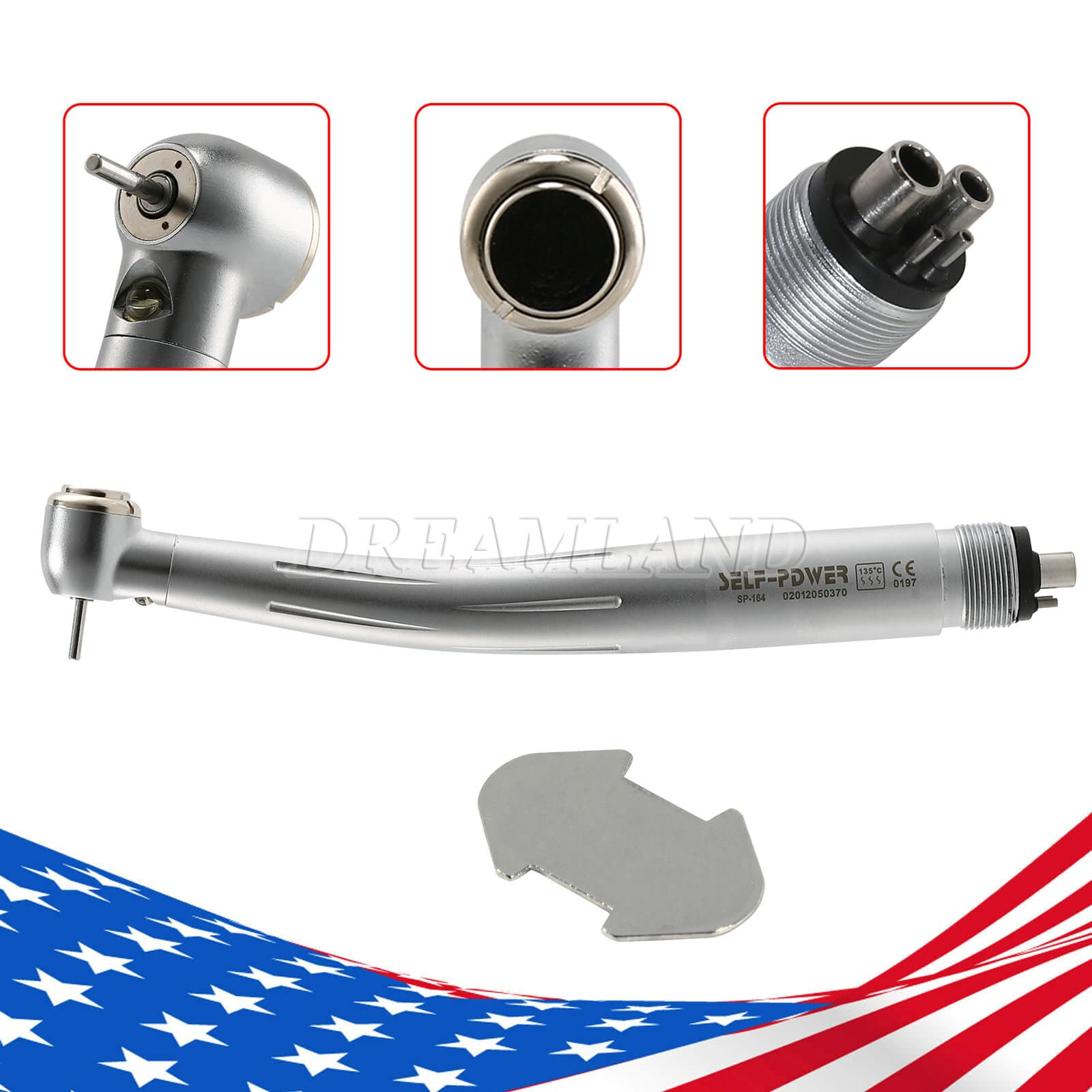 Estilo NSK Dental Pieza mano LED de alta velocidad Pana MAX EK LED 2 & 4Hole USA 4