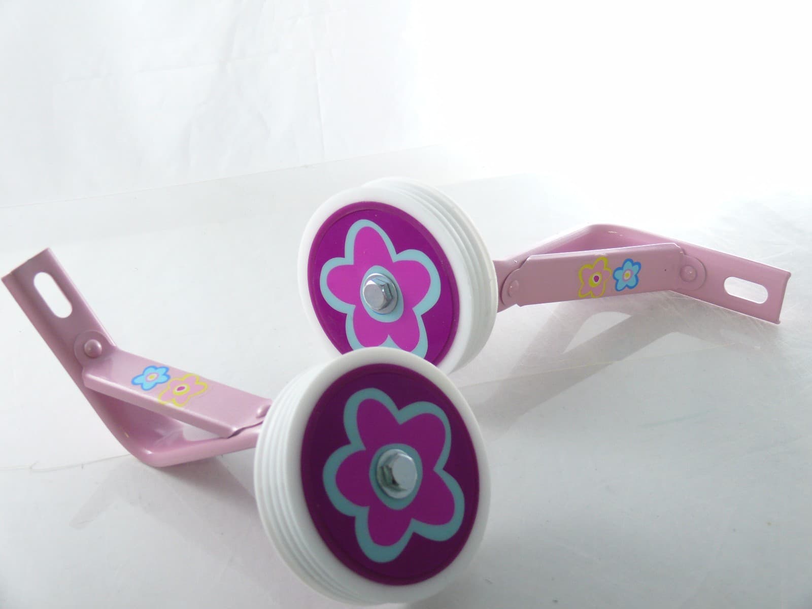  Kids girl Bicycle Heavy Duty Training Wheels for  14"  Bike Children pink  3