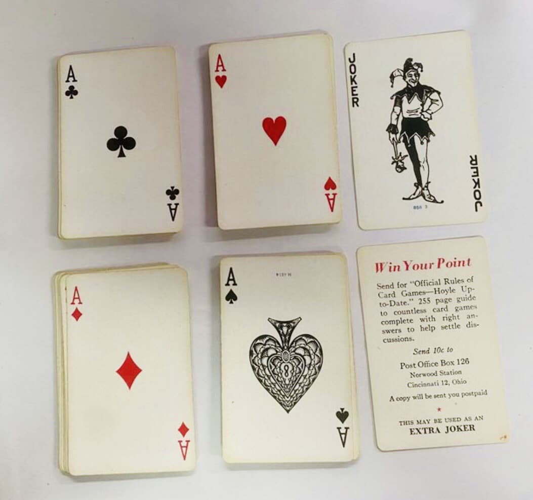 Vintage Arden Travel Poker Set 6