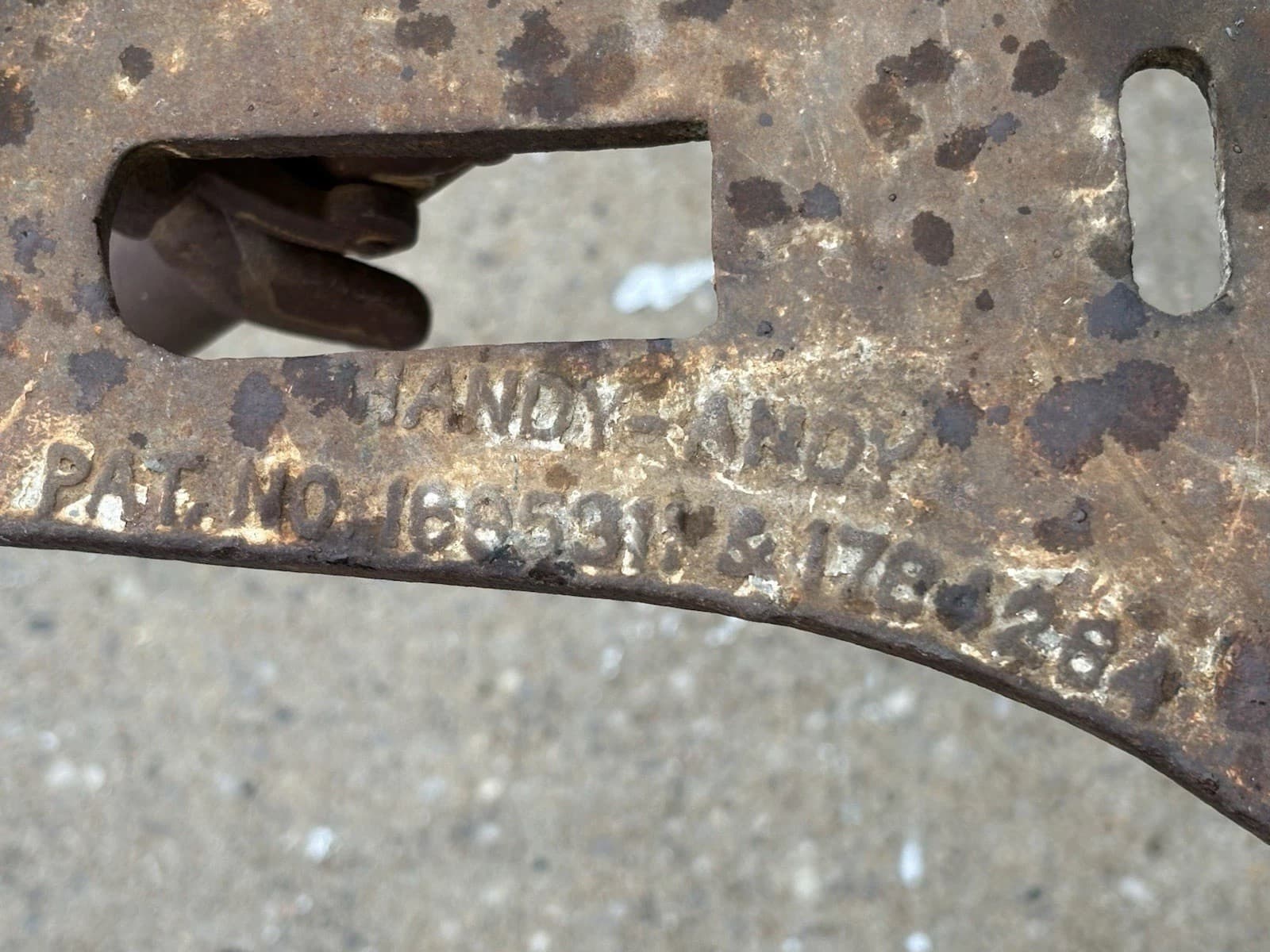 Vintage HANDY ANDY Pipe Vise Stand w/Folding Supports 5