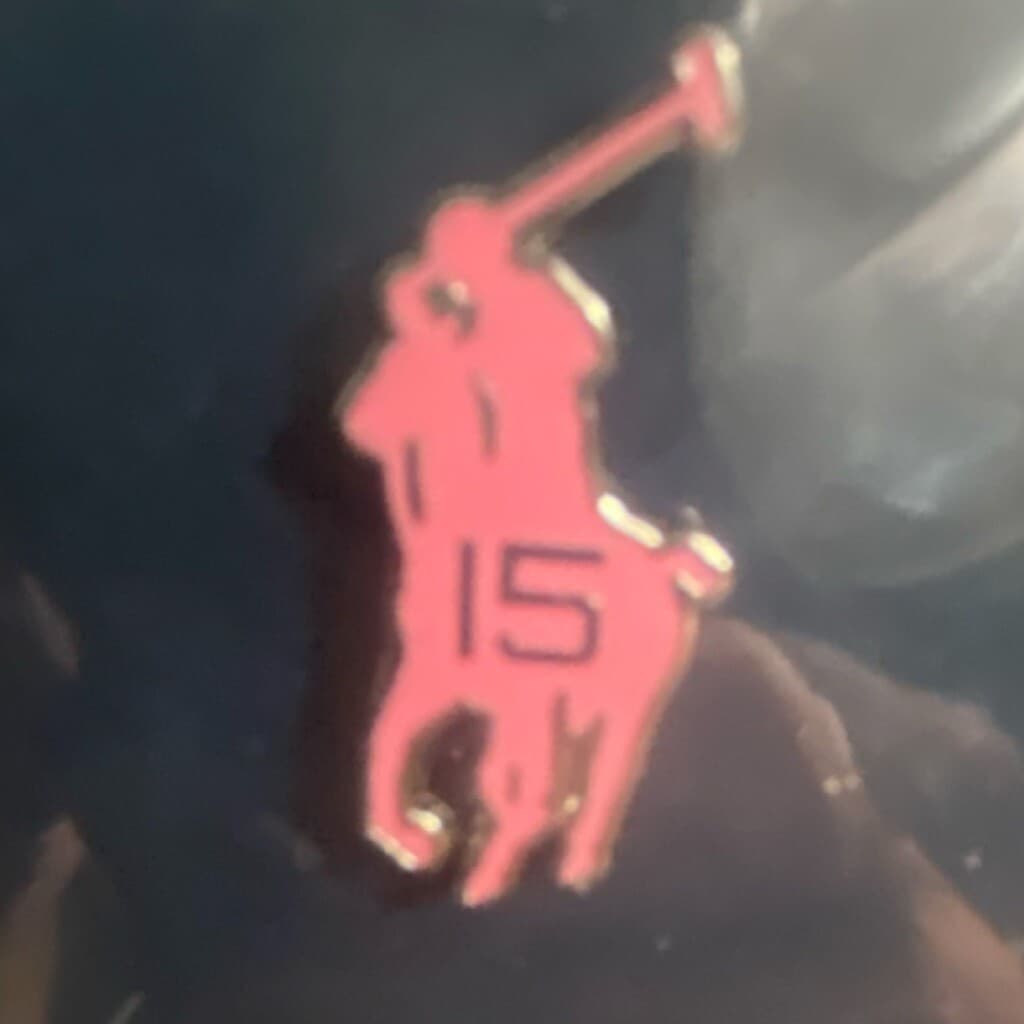 Macys Ralph Lauren Polo Breast Cancer Awareness Pink Horse 15 Logo Enamel Pin 3