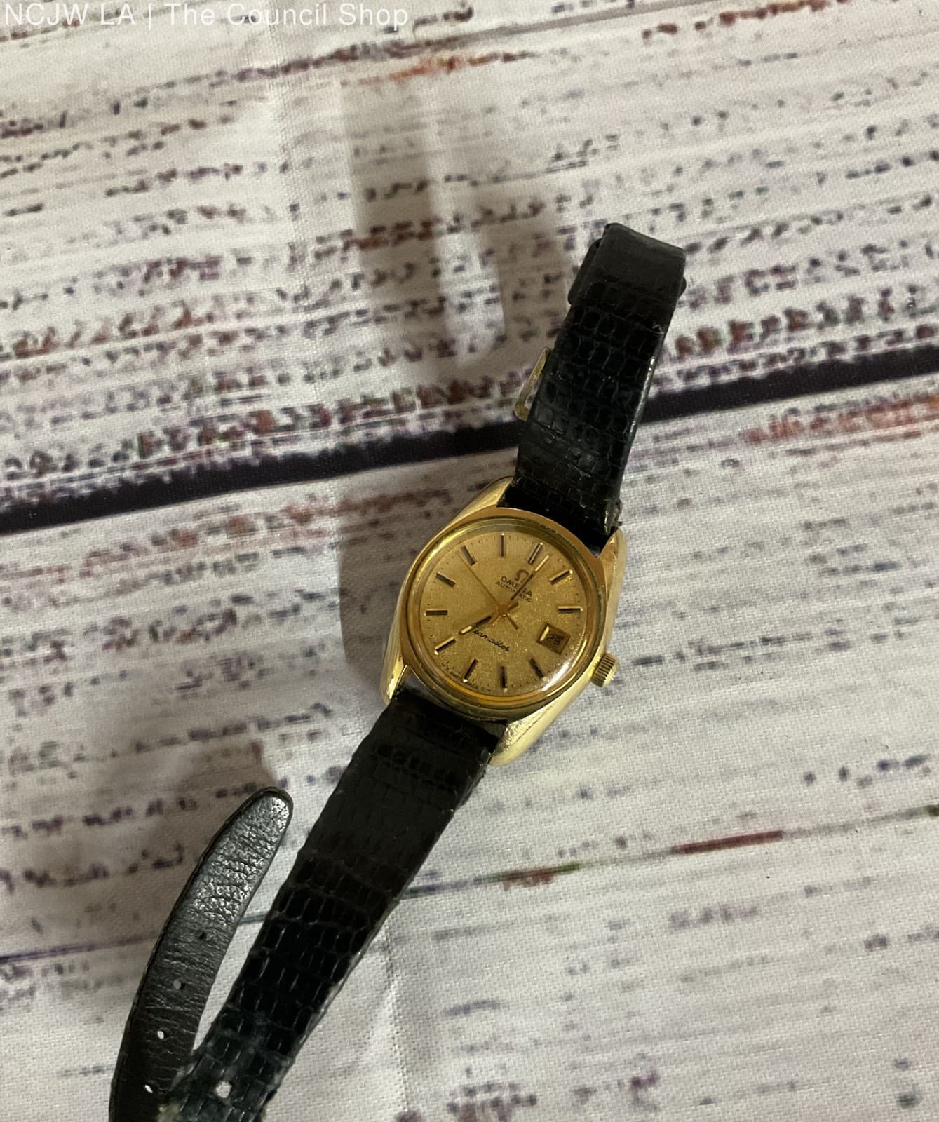 Omega Seamaster Automatic Gold Tone Case Vintage Swiss