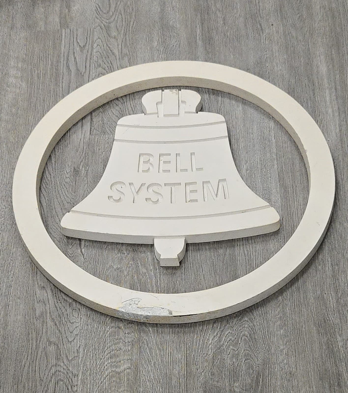 1960's - 1970's Large 24" Bell System Telephone Sign - Western Electric