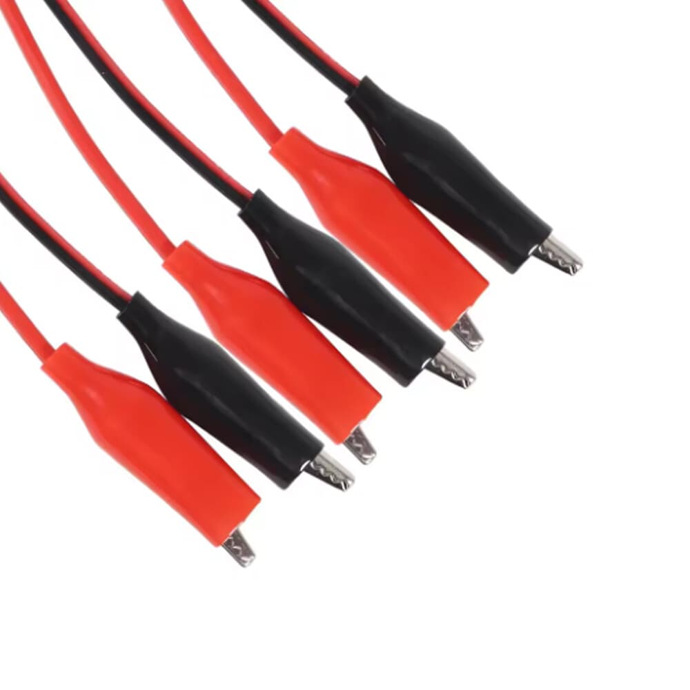 5PCS 3FT Banana Plug Probe Cable to Alligator Test Lead Clip Wire For Multimeter 2