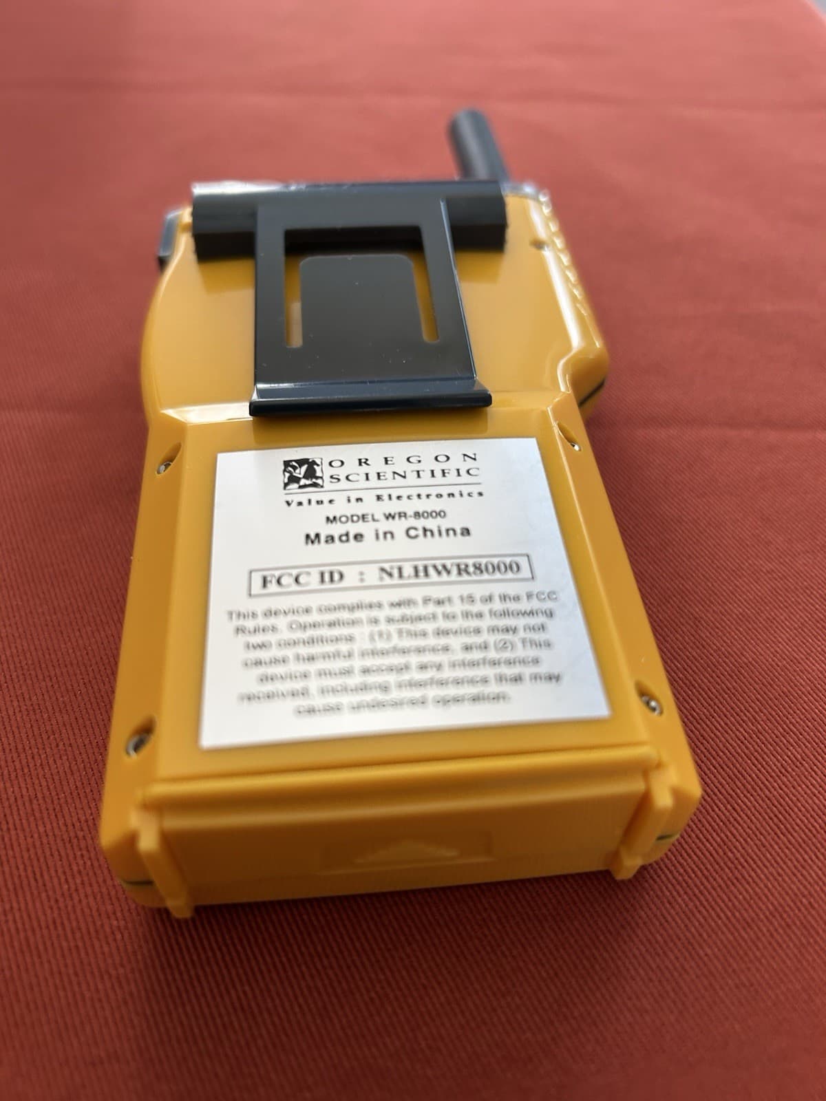 Oregon Scientific Radio NOAA All Hazard Emergency Alert Monitor WR 8000 Tested 6