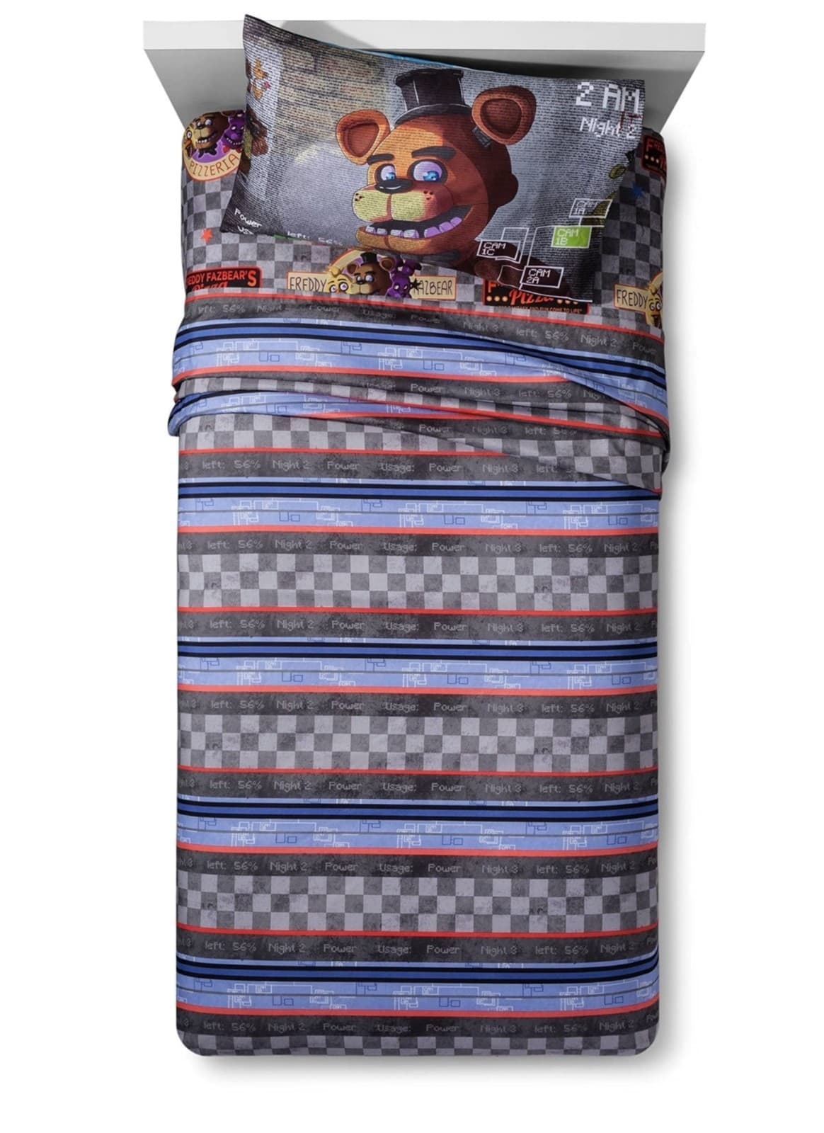 Five Nights At Freddy's "Security Camera" 3pc Twin Sheet Set: 3