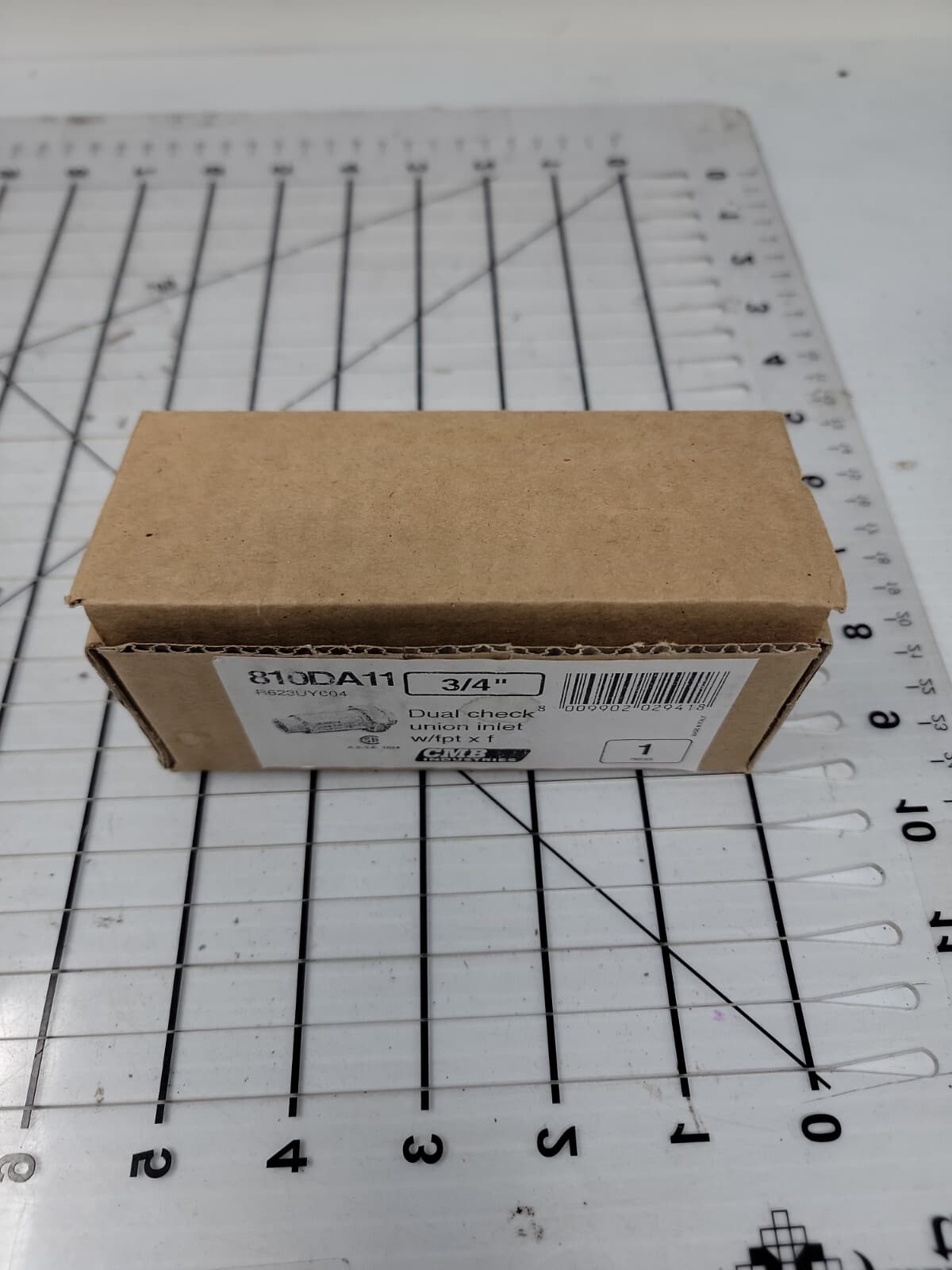 3/4 CMB INDUSTRIES DUAL CHECK UNION INLET BACKFLOW PREVENTER R623 J.8 150PSI J2