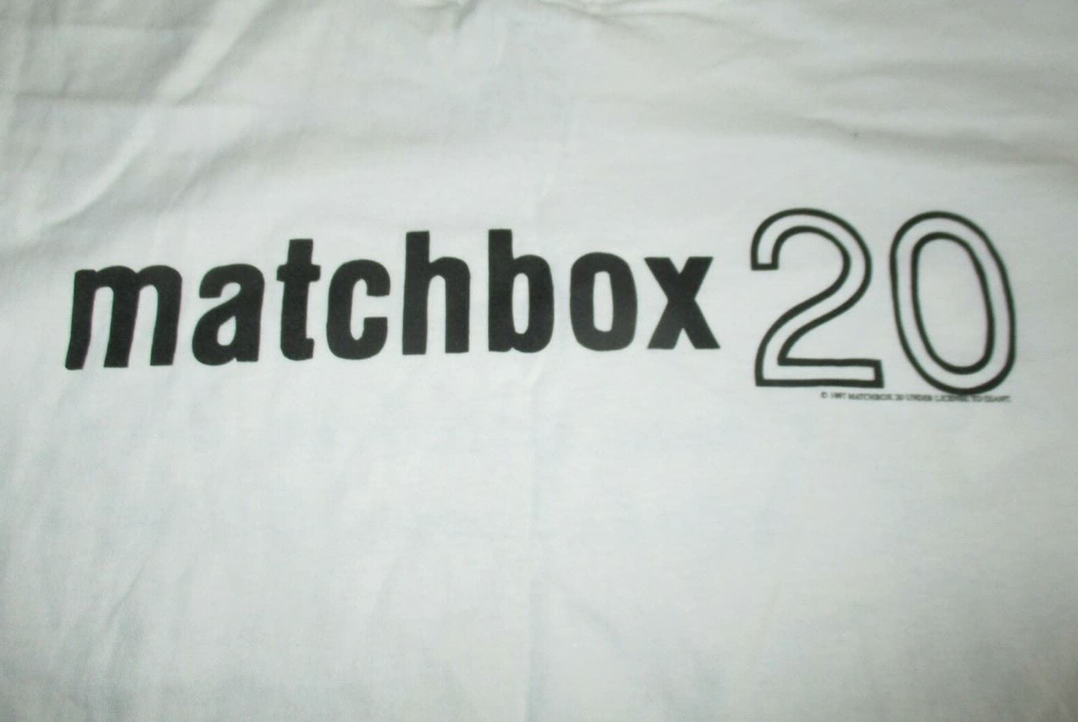 Nice Man Label 1997 MATCHBOX Twenty 20 "Stole my Baby" Concert Tour (XL) T-Shirt 6