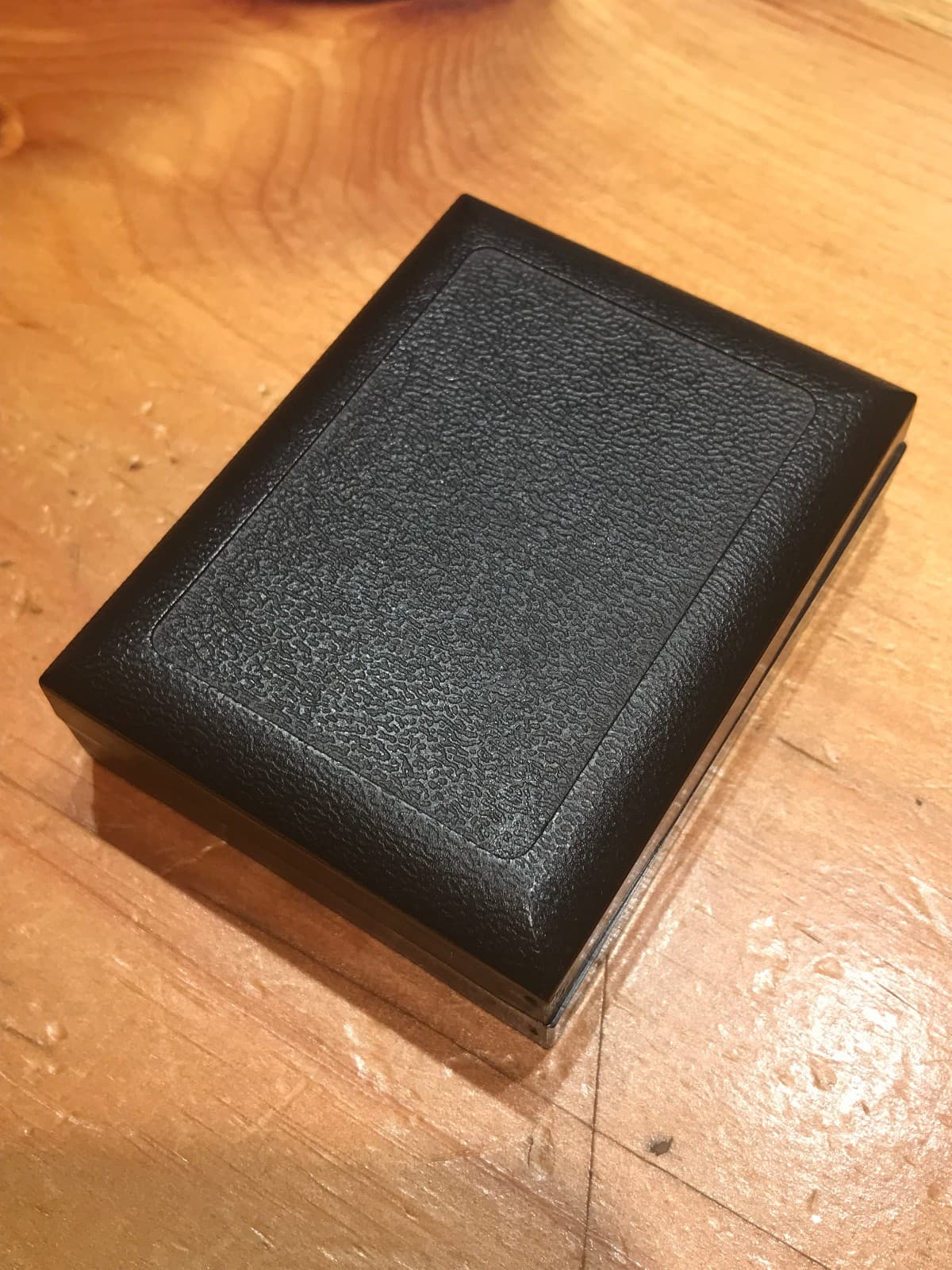 VINTAGE SLIM COLIBRI FIREBIRD LIGHTER WITH CASE & HAS INITIALS M-L ON THE FRONT 3