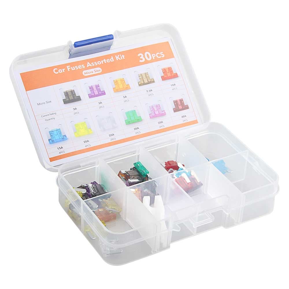 30Pcs Car Blade Fuse Assortment Assorted Kit Blade Set Auto Truck Automotive 5