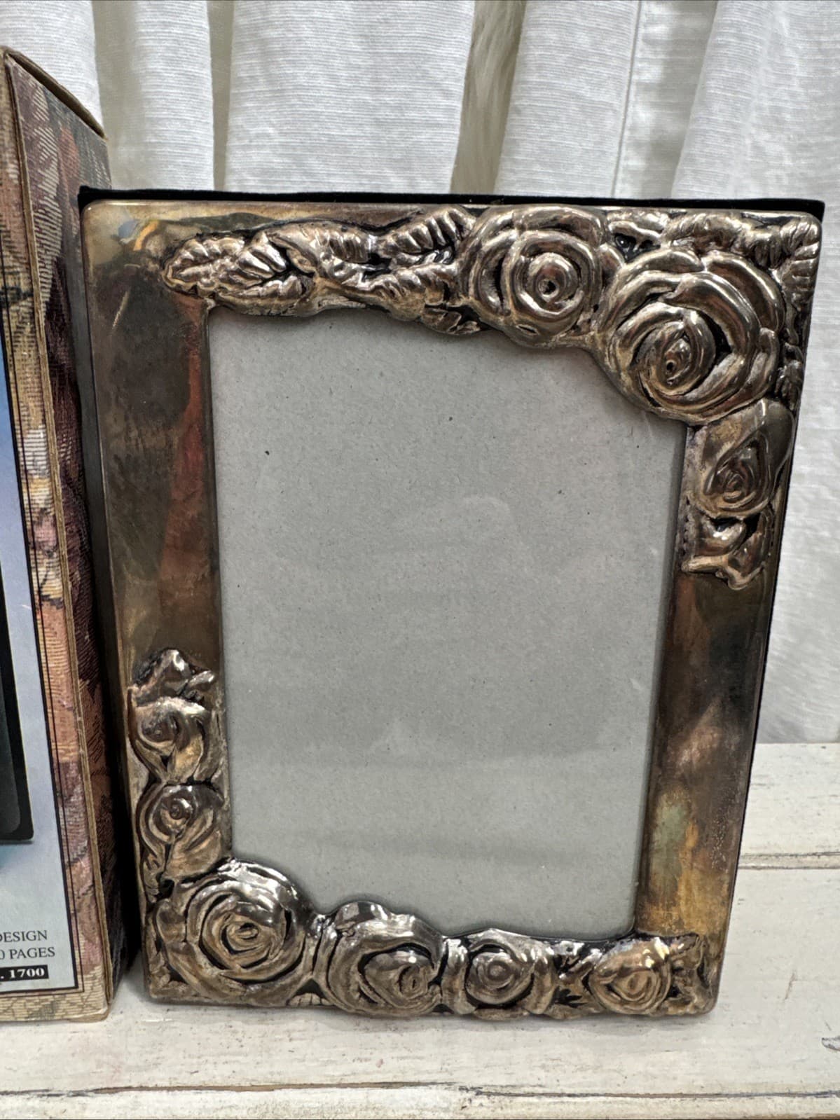 DAVCO SILVER, LTD Photo Frame & Album for 100 4"x6" Photos - Tarnished VTG 3