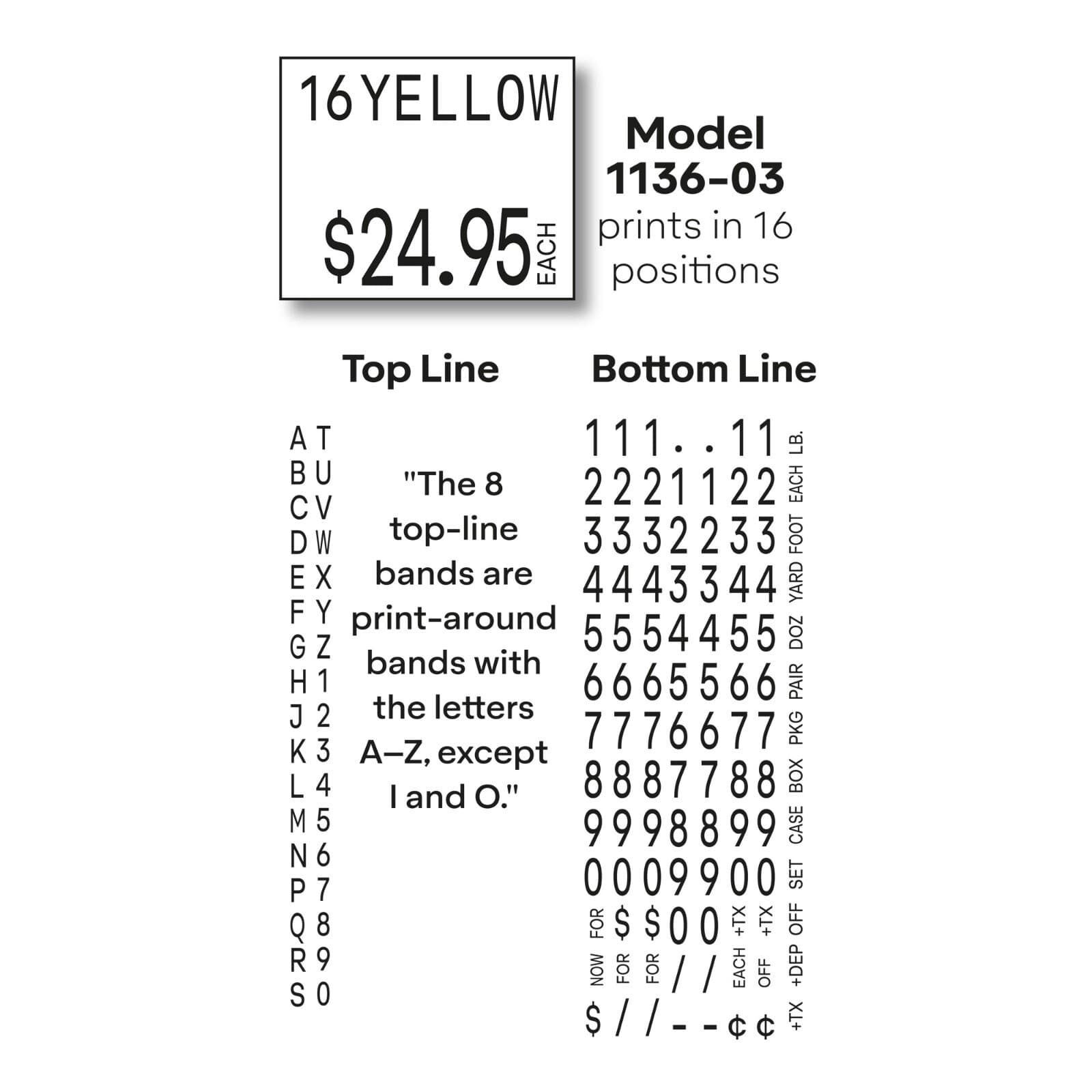 NEW Monarch 1136 LABEL GUN 1136-03 ALPHA/NUMERIC Authorized Monarch Dealer 2