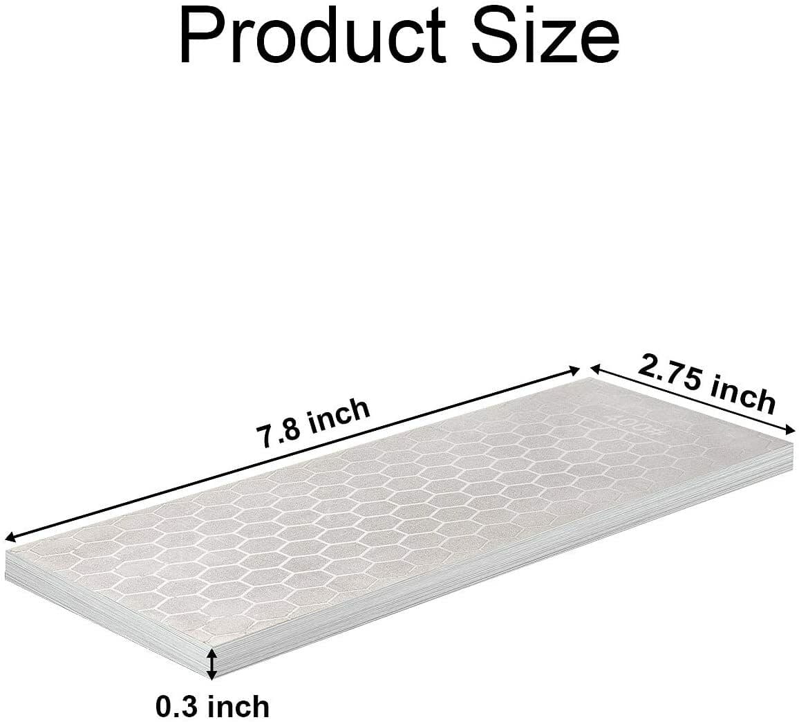 8 in Double Sided 400/1000 Grit Diamond Sharpening Bench Stone Knife Sharpener 3