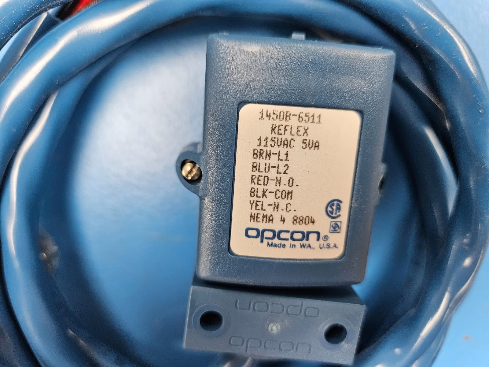 1450B-6511 Photoelectric Sensors REFLEX,SELF-CONTAINED,115VAC,CABLE, P/N 106854 3