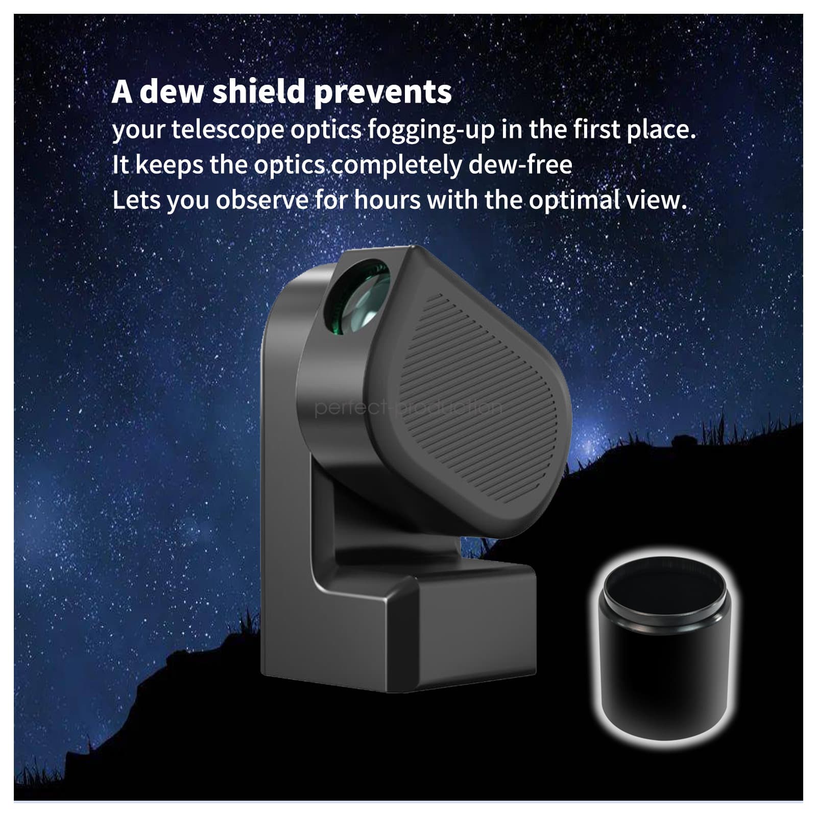 Dew Shield Fit for ZWO Seestar S50 telescope Accessories 5