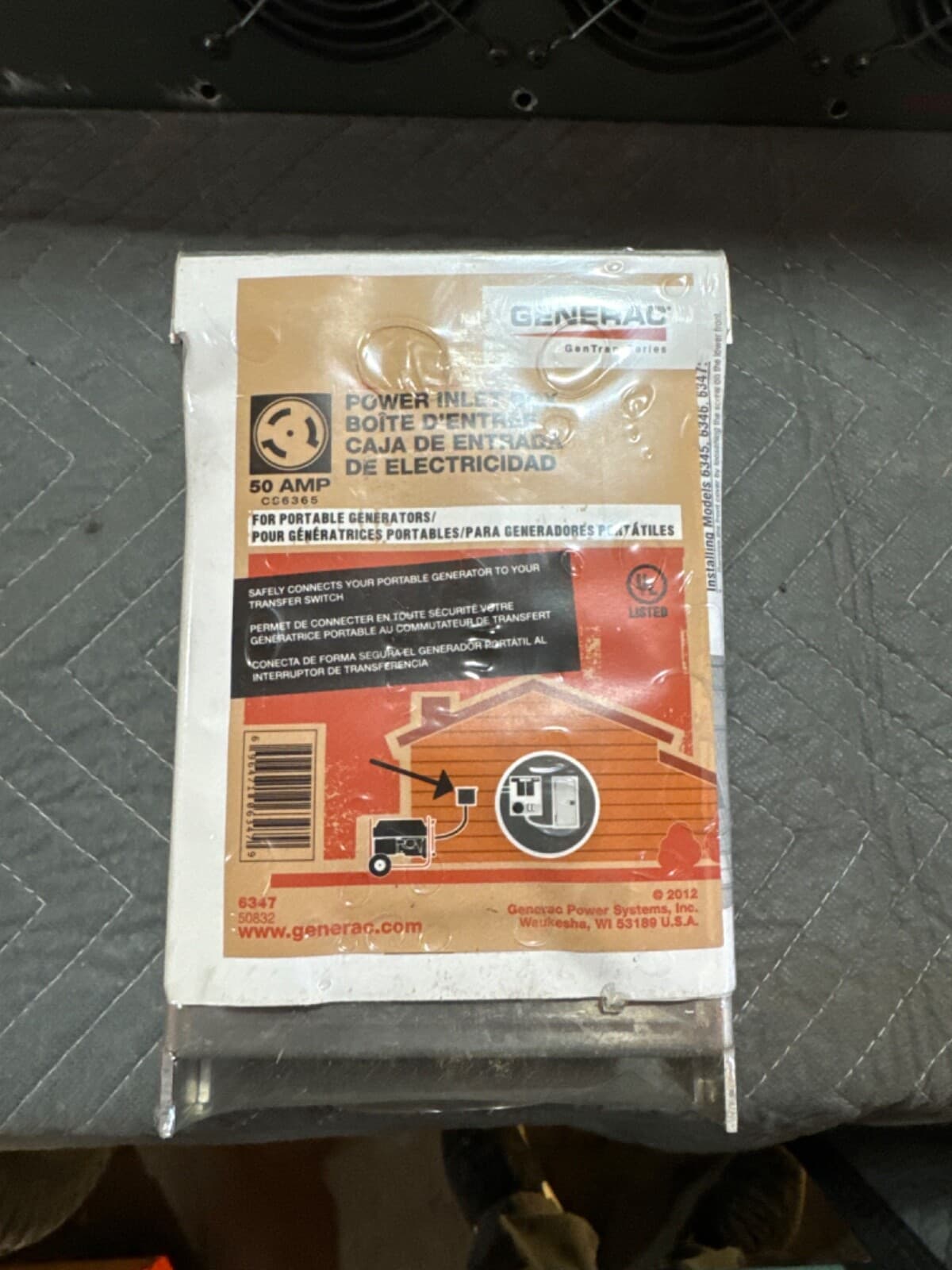 Generac 50 amp 120/240 power inlet box 