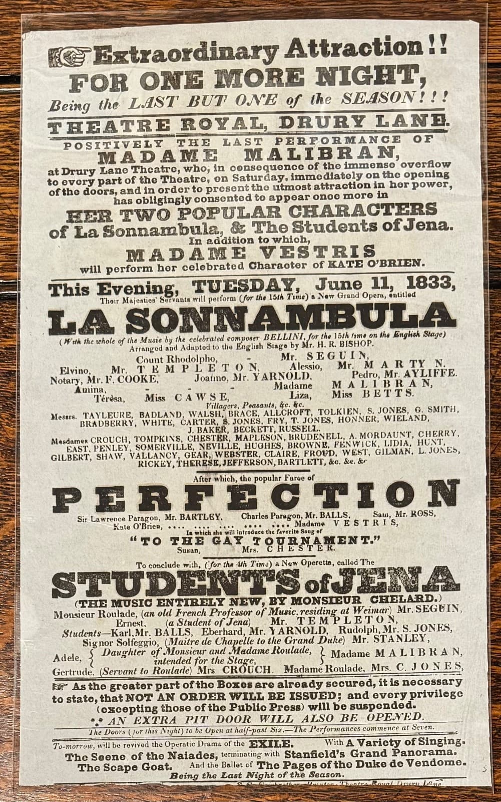 15 Opera Ballet Broadside Posters 1820-1833 Drury Theatre Covent Garden Malibran 2