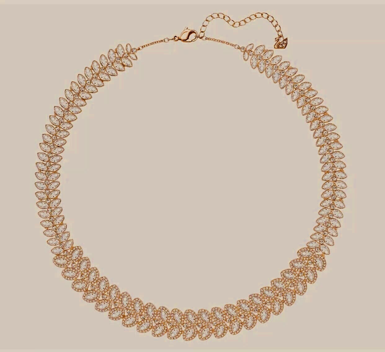 Swarovski Crystal Baron All-around Necklace Rose Gold Plated, 5350615, NIB  3