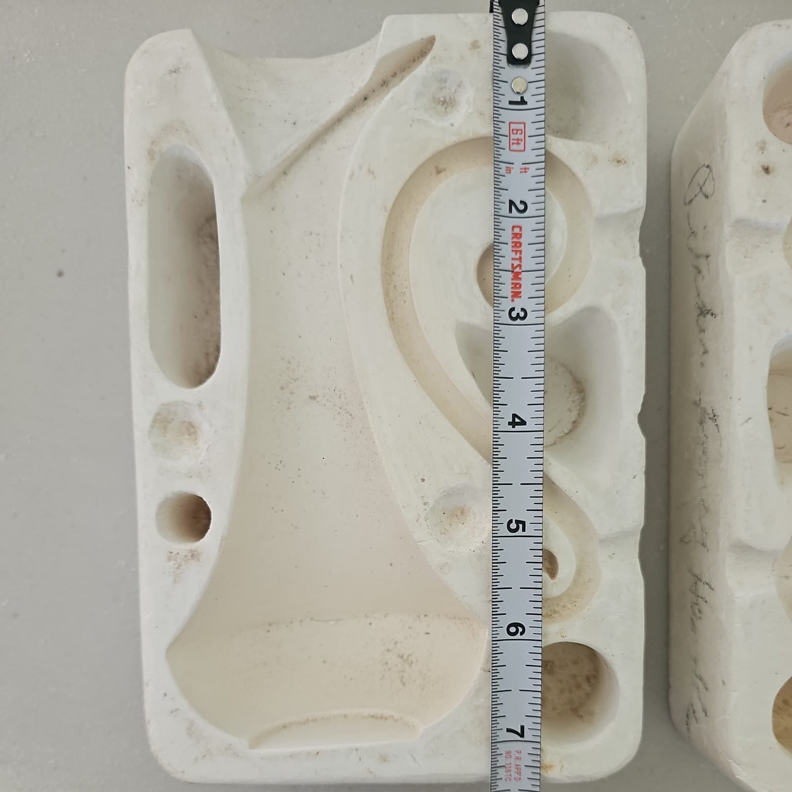 VINTAGE 1962 DUNCAN NO. 8 PITCHER WITH WAX HANDLE CERAMIC SLIP CAST MOLD 5