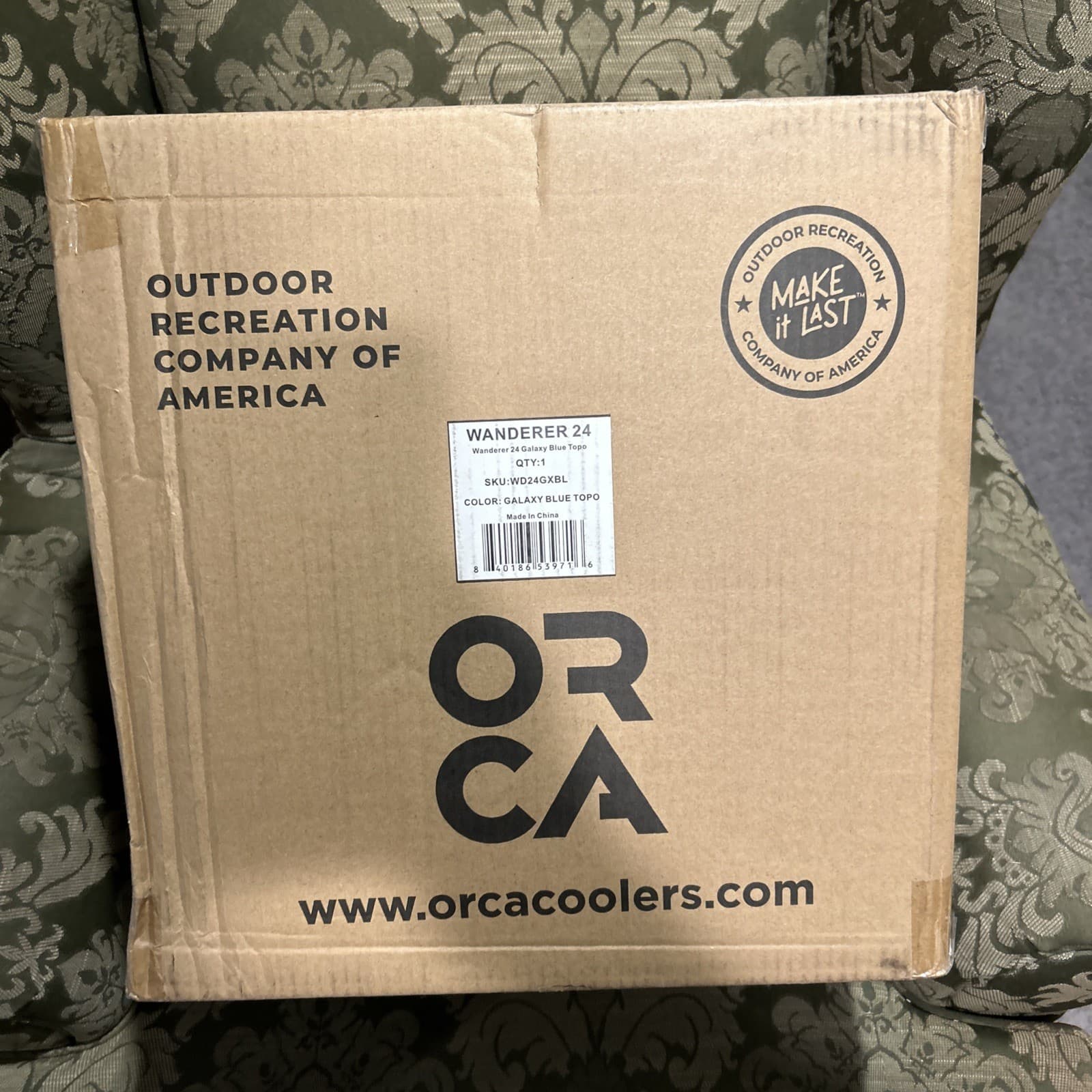 Orca Wanderer 24 Soft-Side Cooler Galaxy Blue TOPO 2