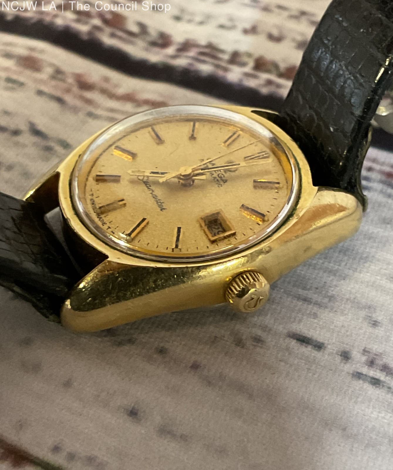 Omega Seamaster Automatic Gold Tone Case Vintage Swiss 3