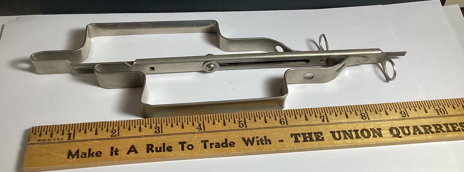 VINTAGE ALL METAL RUG HOOKING PUNCH TOOL  2