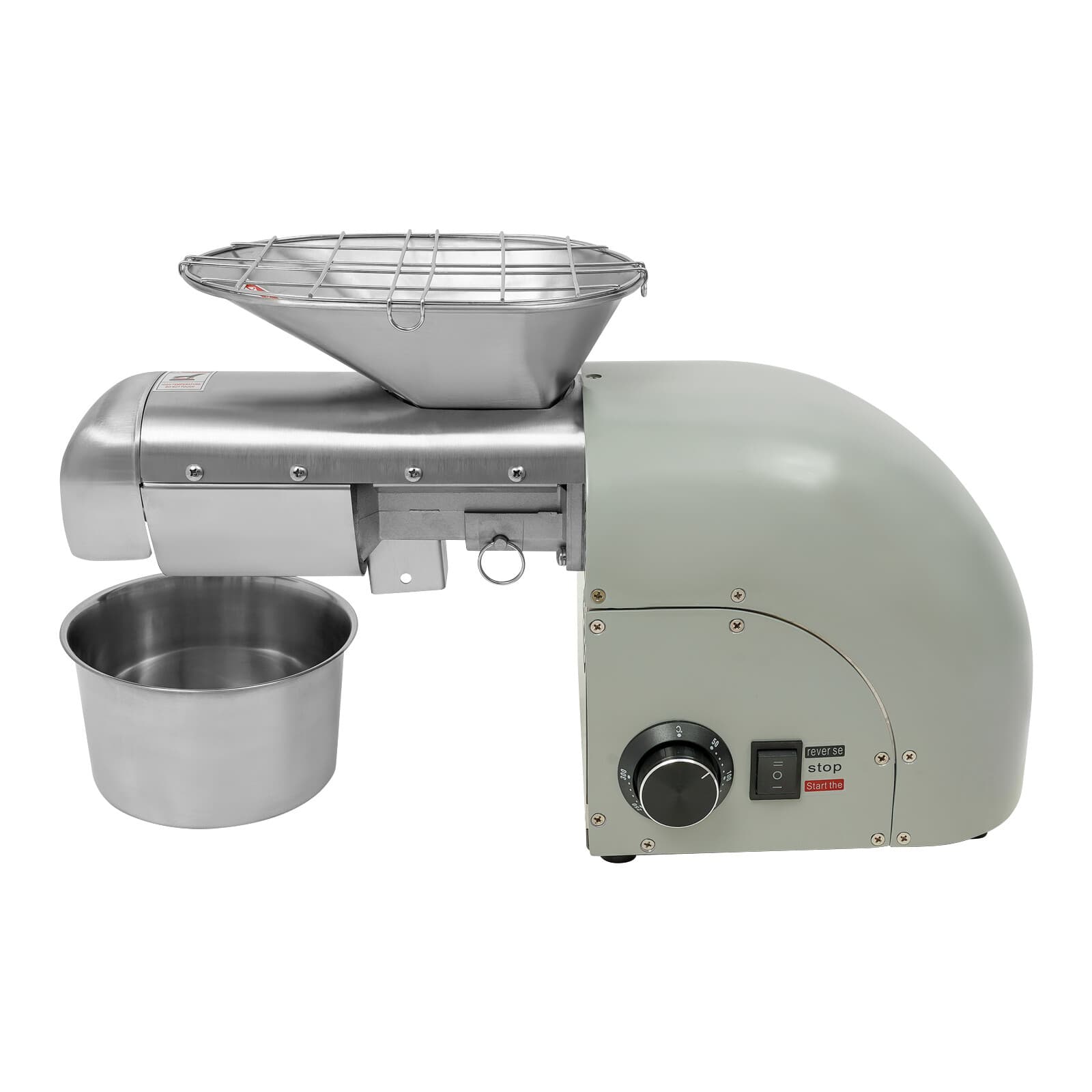 Automatic Hot and Cold Oil Press Machine Stainless Steel Oil Expeller 110V 1800W 3