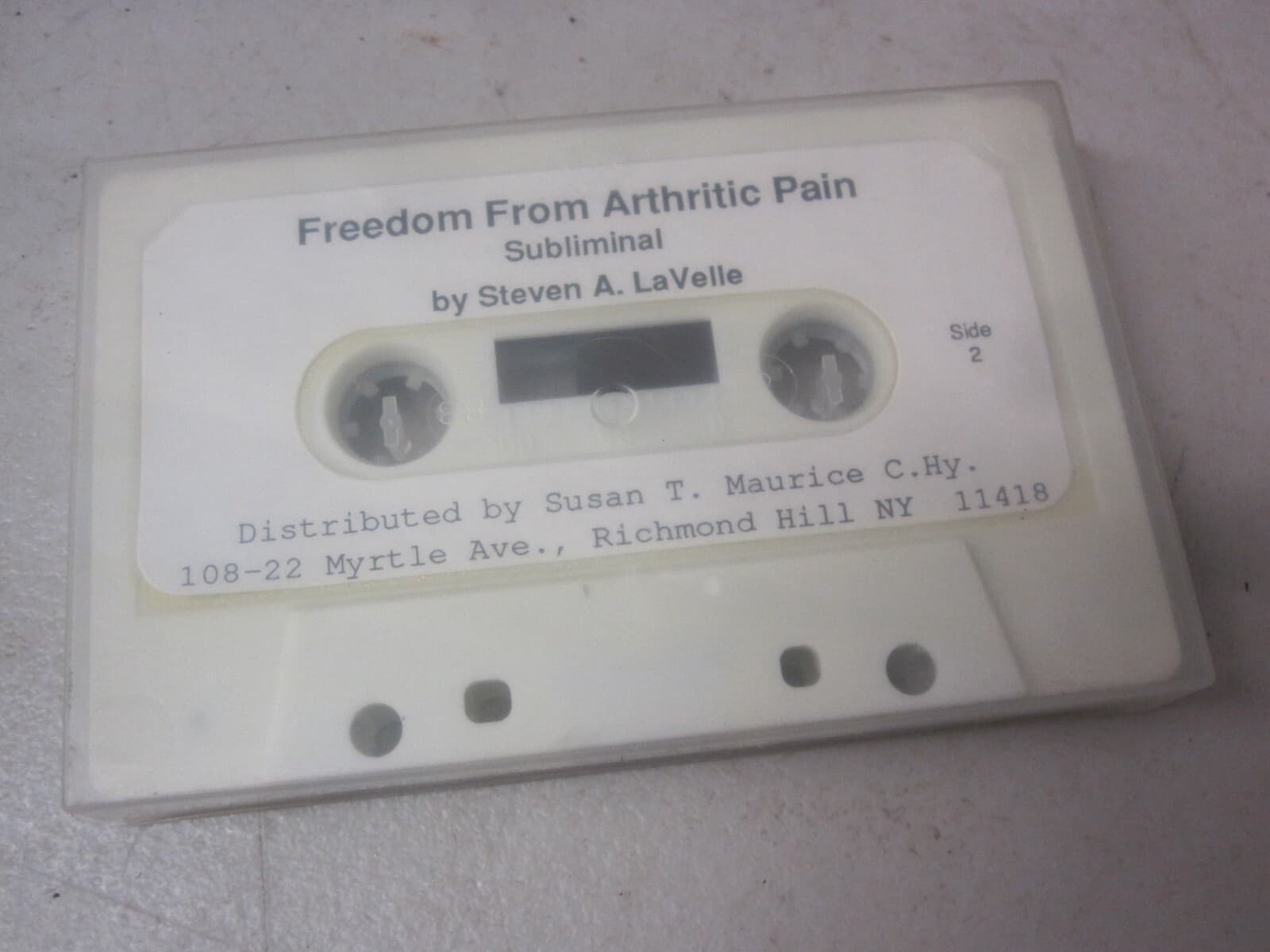 Steven A LaVelle Subliminal Hypnosis Cassette Tape FREEDOM FROM ARTHRITIC PAIN 2