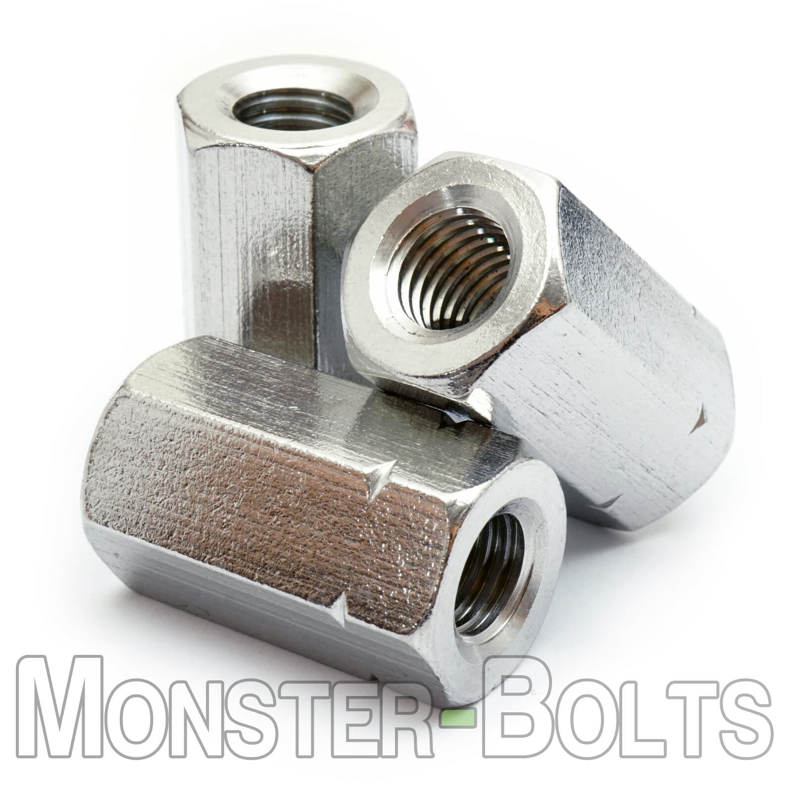 Stainless Steel Hex Coupling Nuts, A2 / 18-8 DIN 6334 - Metric M5 M6 M8 M10 M12 2