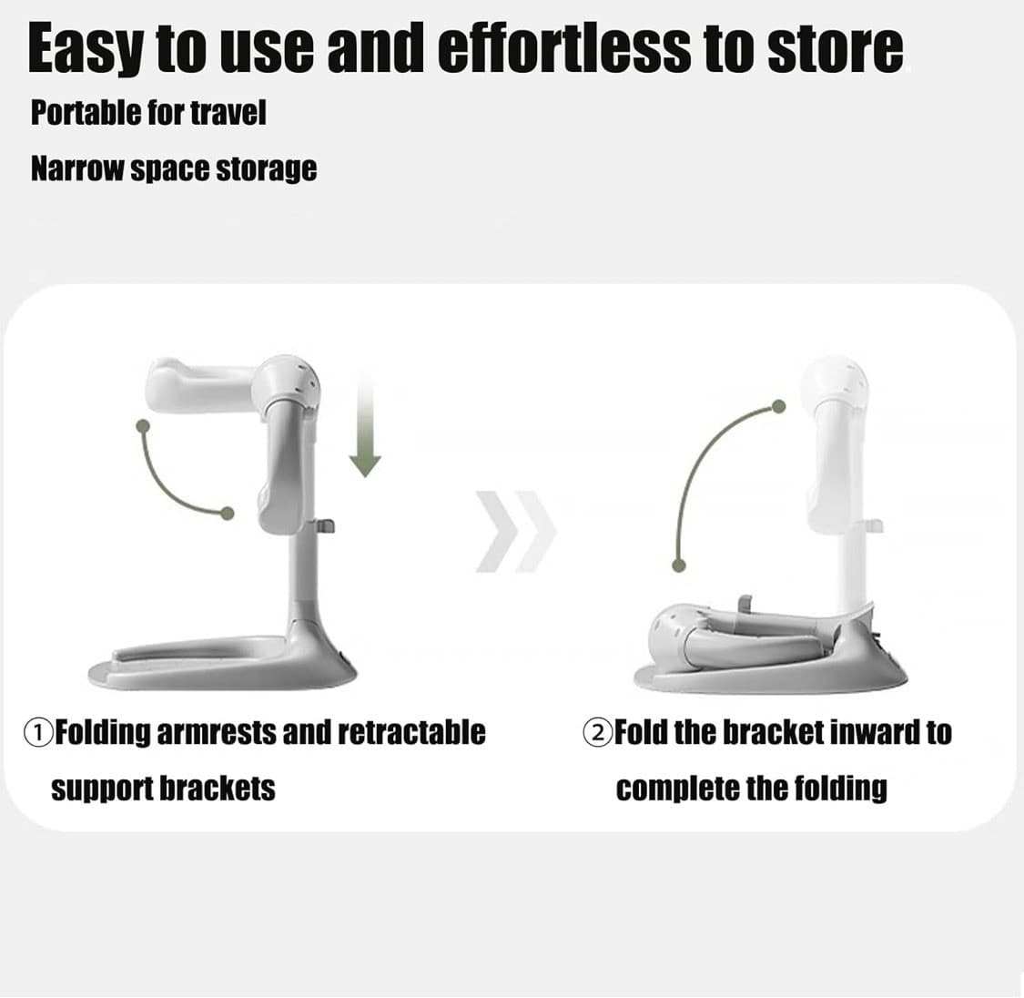 PandaEar Baby Shower Stand Adjustable Baby Bath Stand with Safety Handle Folding 6