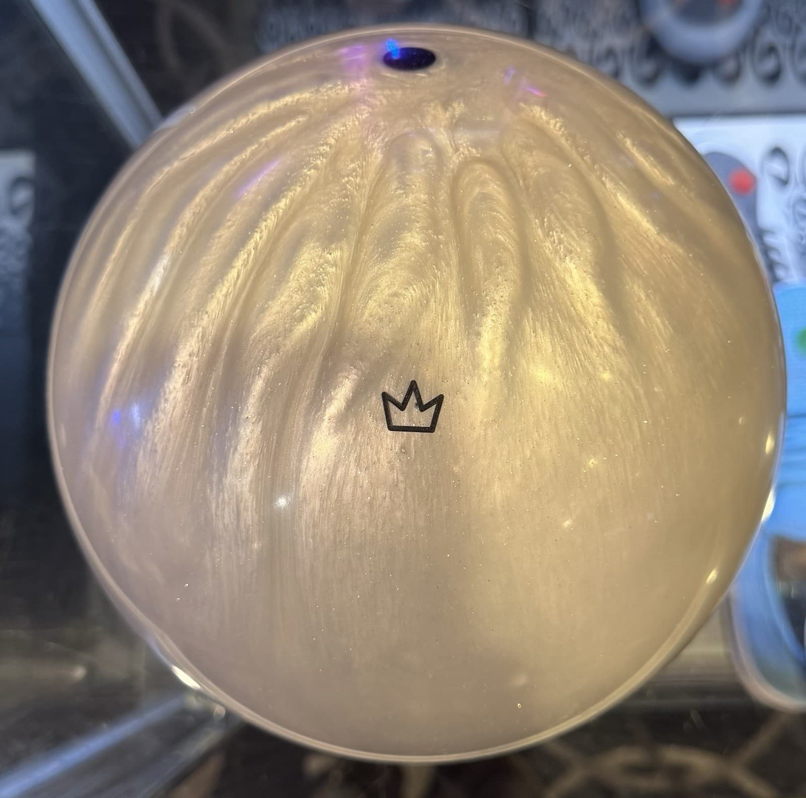 NEW Brunswick Ivory Rhino Pro Bowling Ball 14 Lb PIN 3-4 TOP WEIGHT 2.6 3
