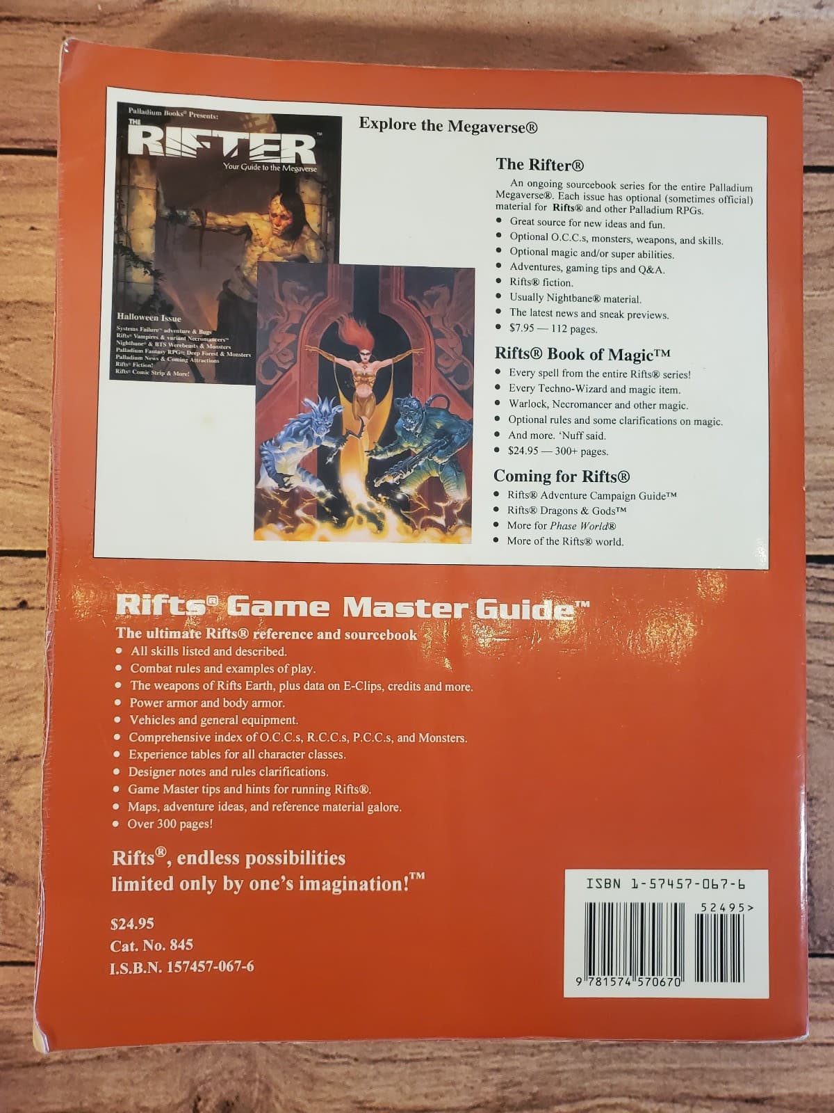 Rifts RPG Lot (2 Books) – Game Master Guide + Conversion Book – Palladium 4