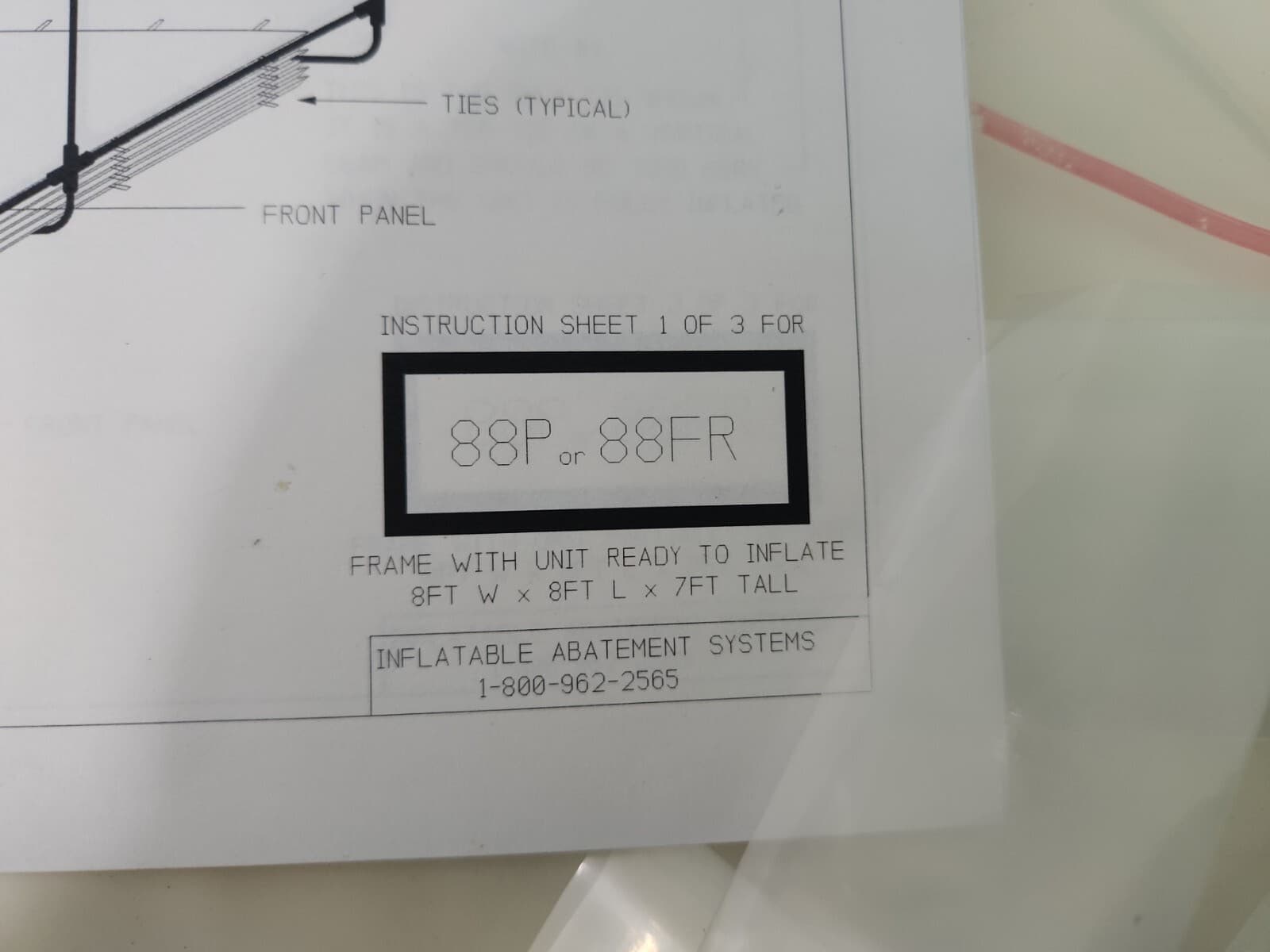 🆕️ Inflatable Abatement Systems Single Containment Tent 88FR ||⚡️🇺🇸 SHIP  2