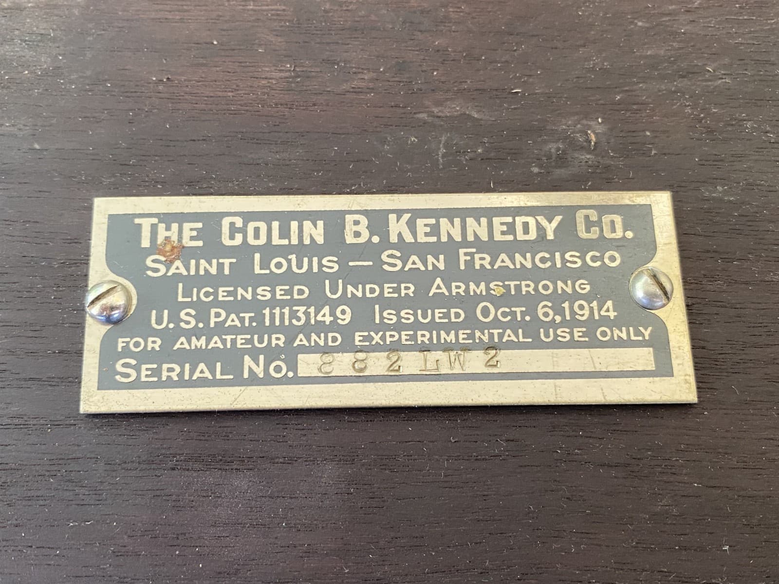 Kennedy 281 Radio w/ UX-201A Detector Tube & 6 Extra Tubes (UNTESTED)  1920-30s 6