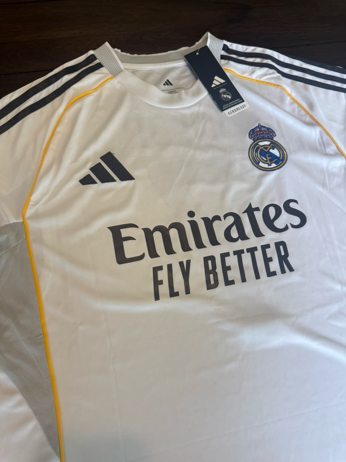 Autographed/Signed Vini Vinicius Jr. Real Madrid White Soccer Jersey Proof w/COA 6